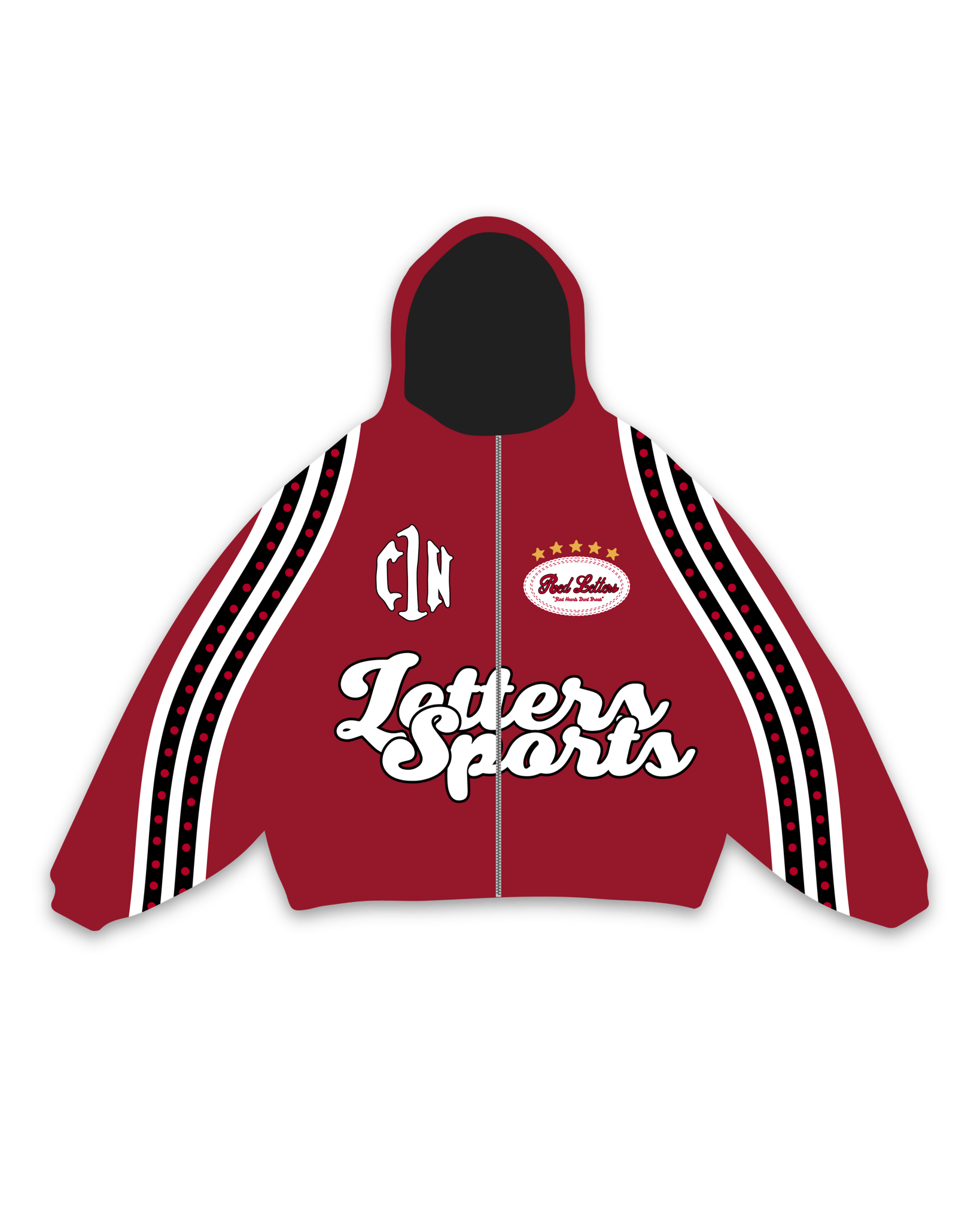 C1N x RL Zip Up - Red by Red Letters