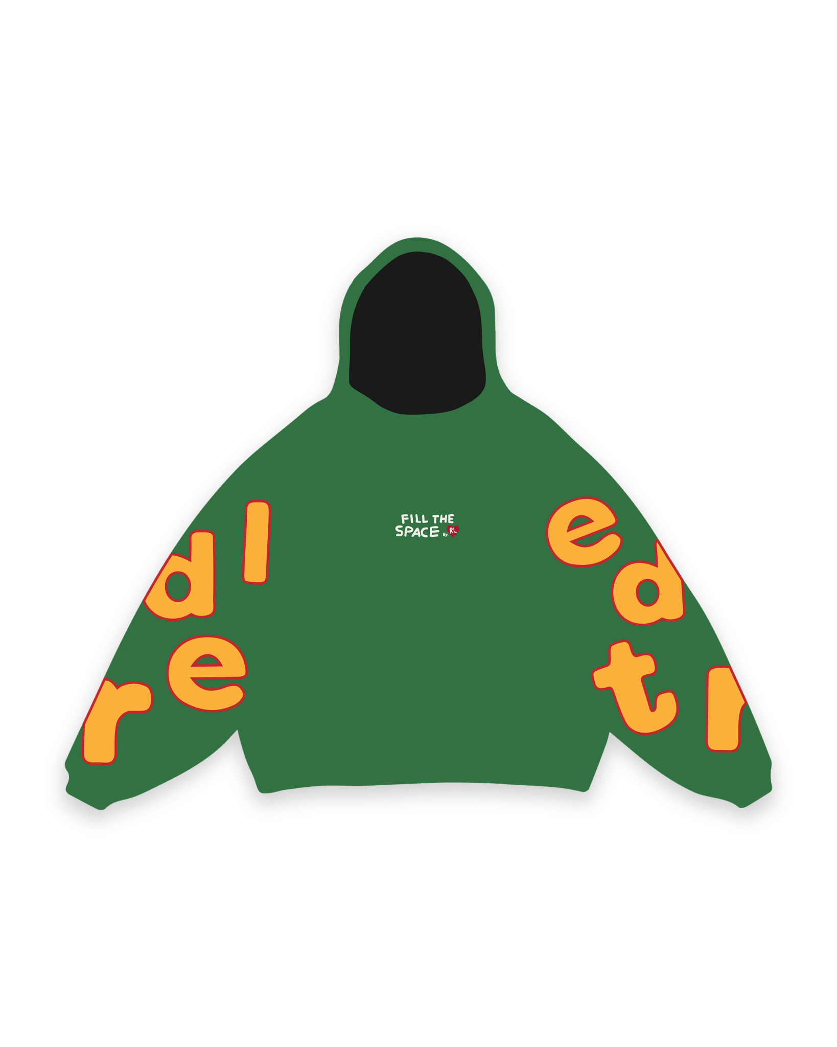 Fill The Space Scattered Hoodie by Red Letters