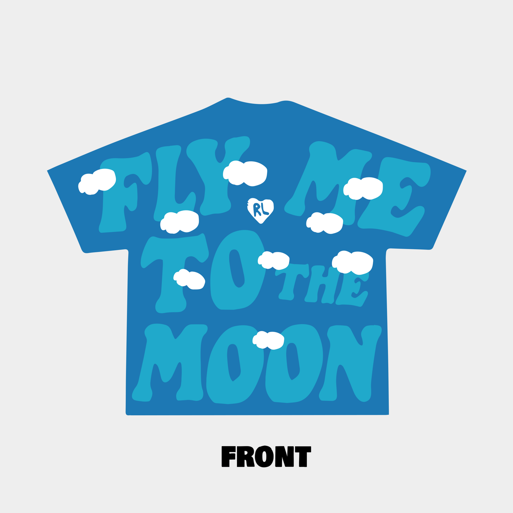 "Fly Me To The Moon" Clouds Tee - RED LETTERS