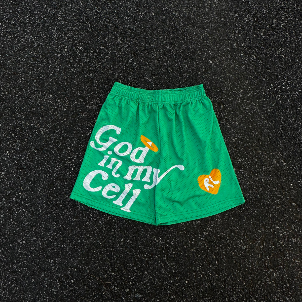 God In My Cell Mesh Shorts