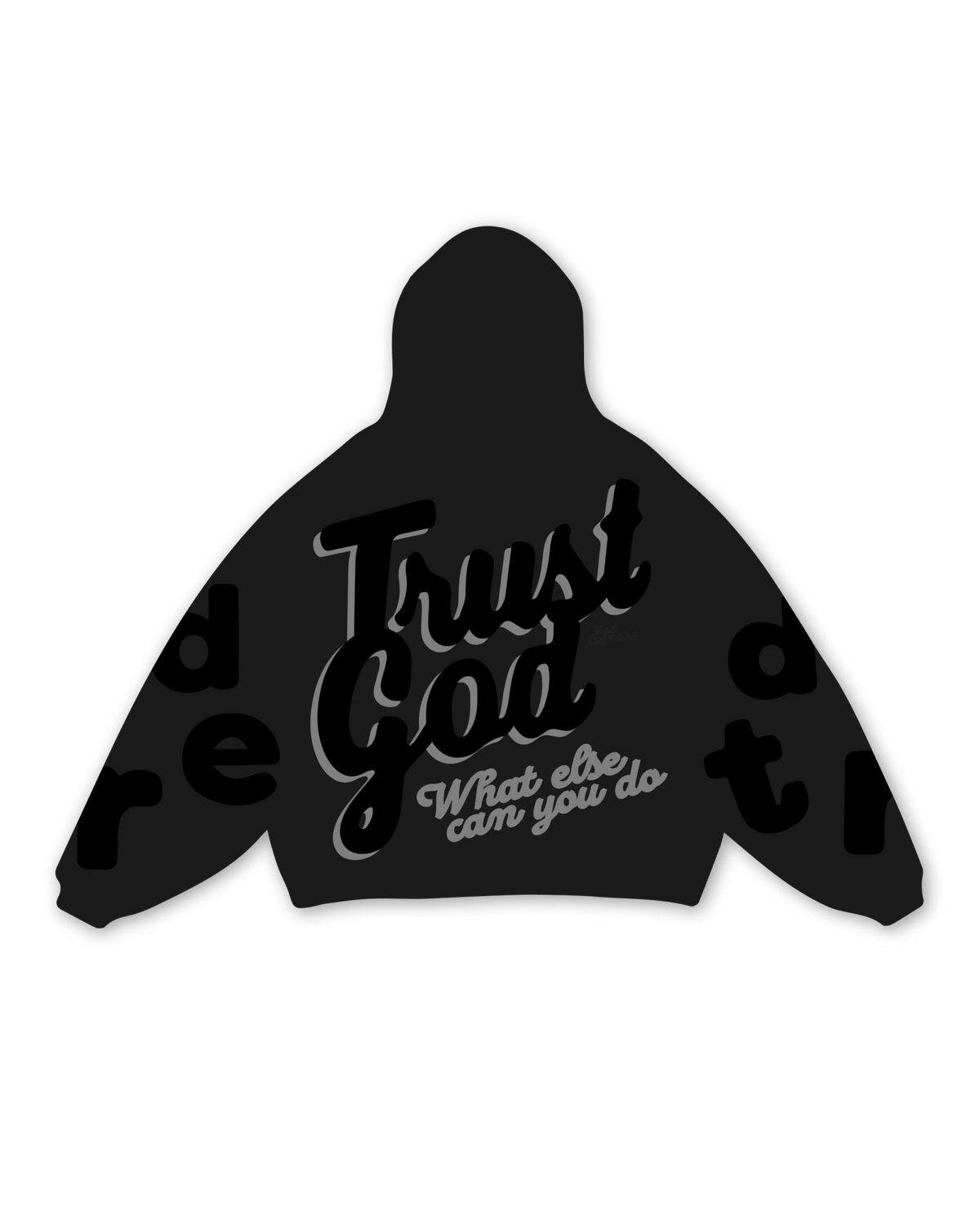 Trust God Scattered Hoodie - Black by Red Letters