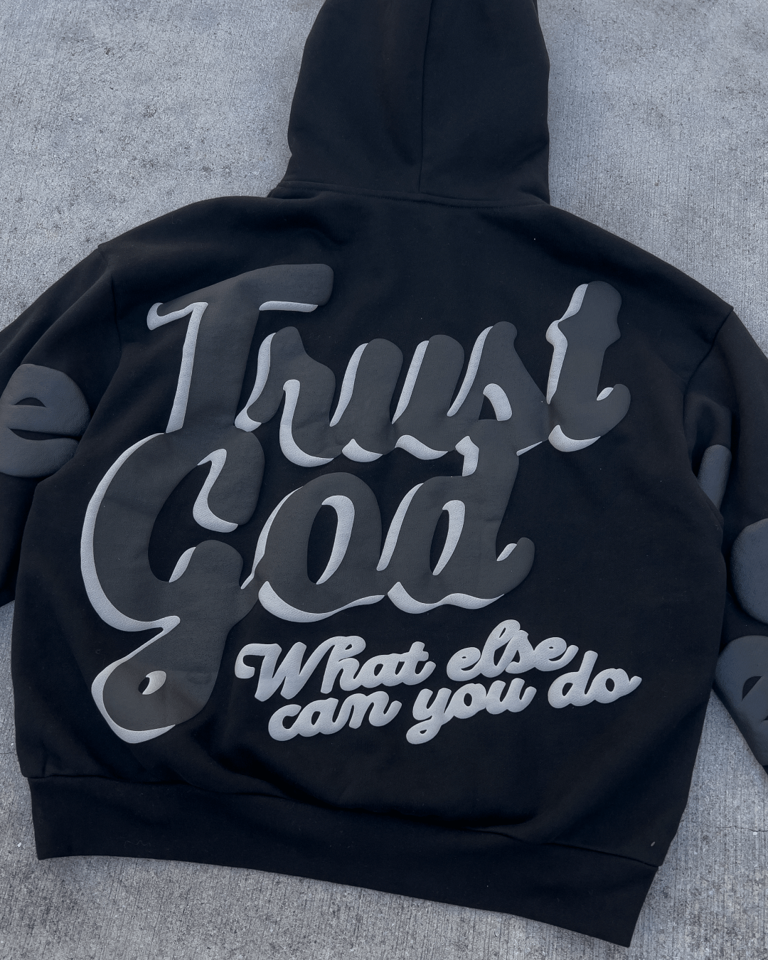 Trust God Scattered Hoodie - Black by Red Letters