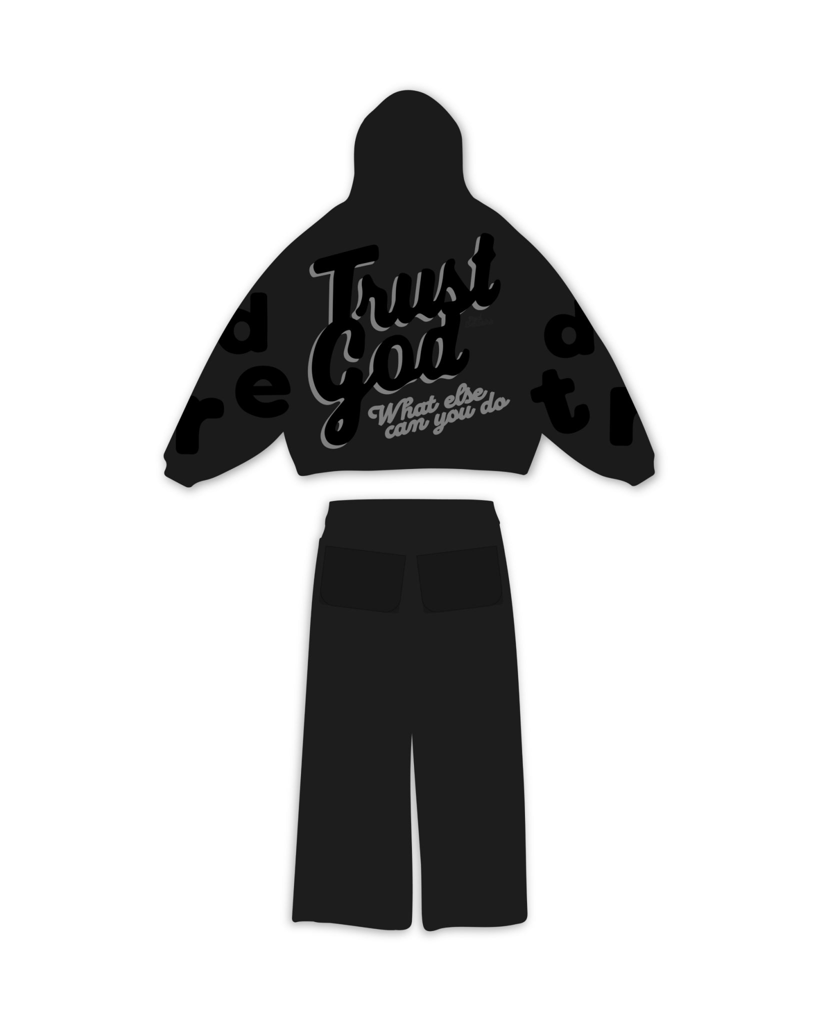 Trust God Set - Black by Red Letters