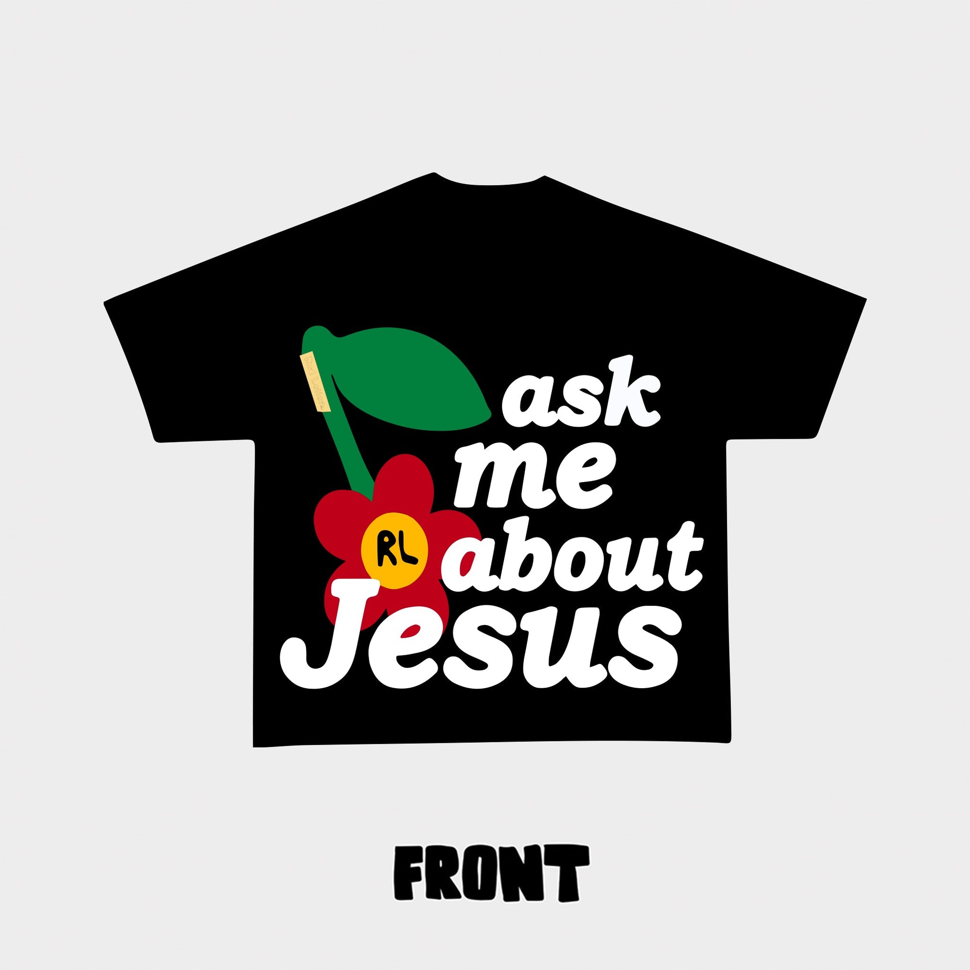 "Ask Me About Jesus" Tee - RED LETTERS