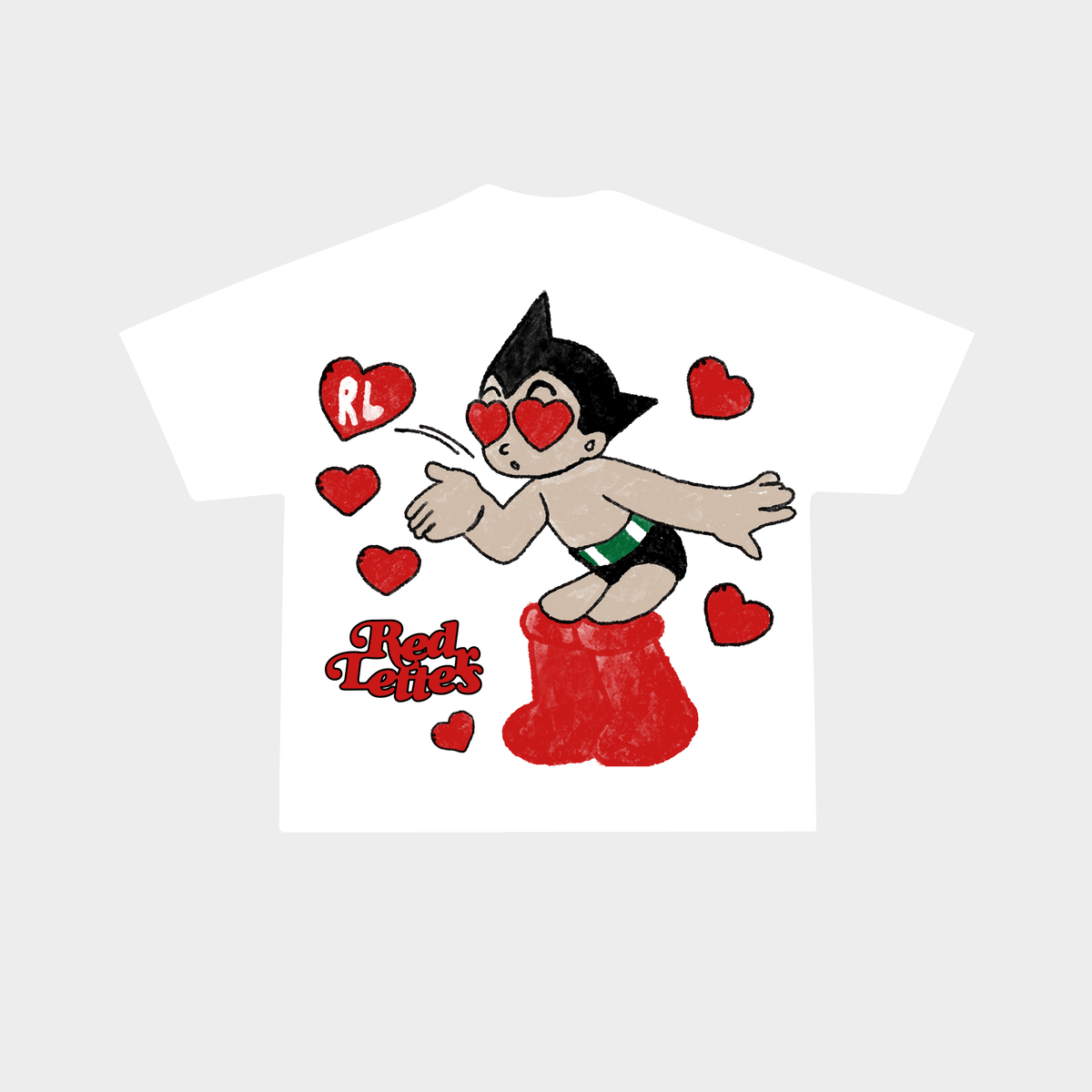 &quot;Astro Kiss&quot; Tee - RED LETTERS