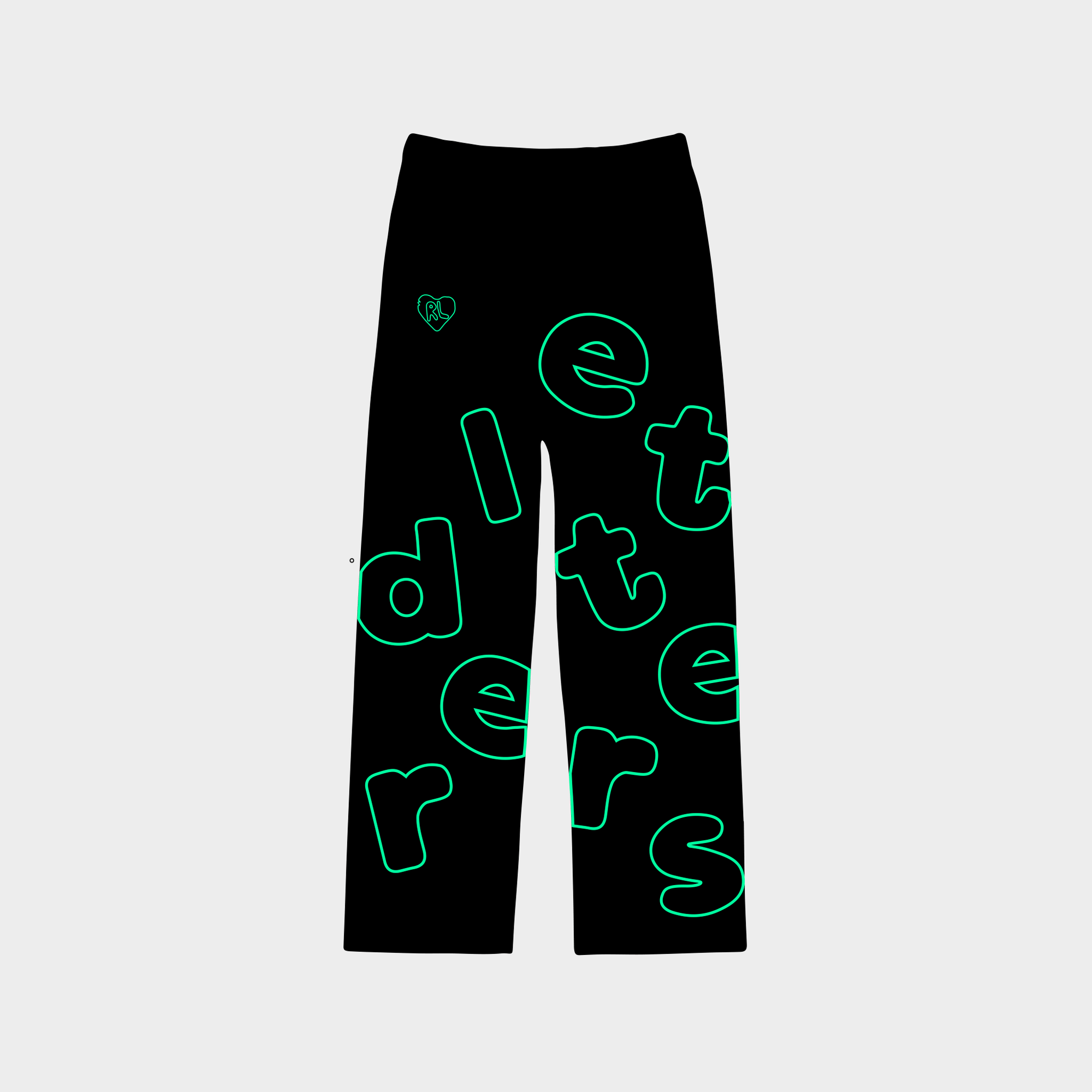 "Scattered Green" Straight Leg Pant - RED LETTERS