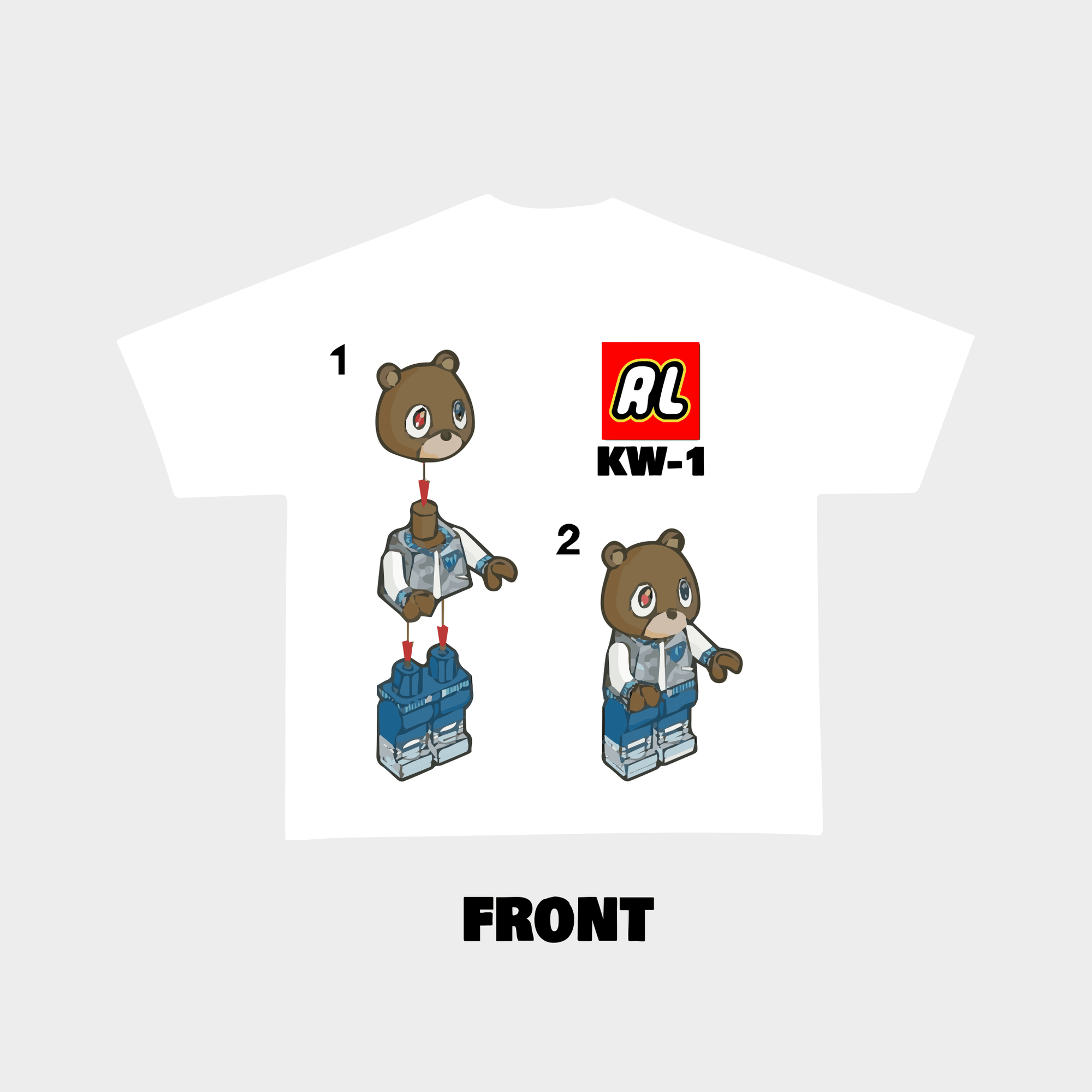 "The Lego Bear" Tee - RED LETTERS