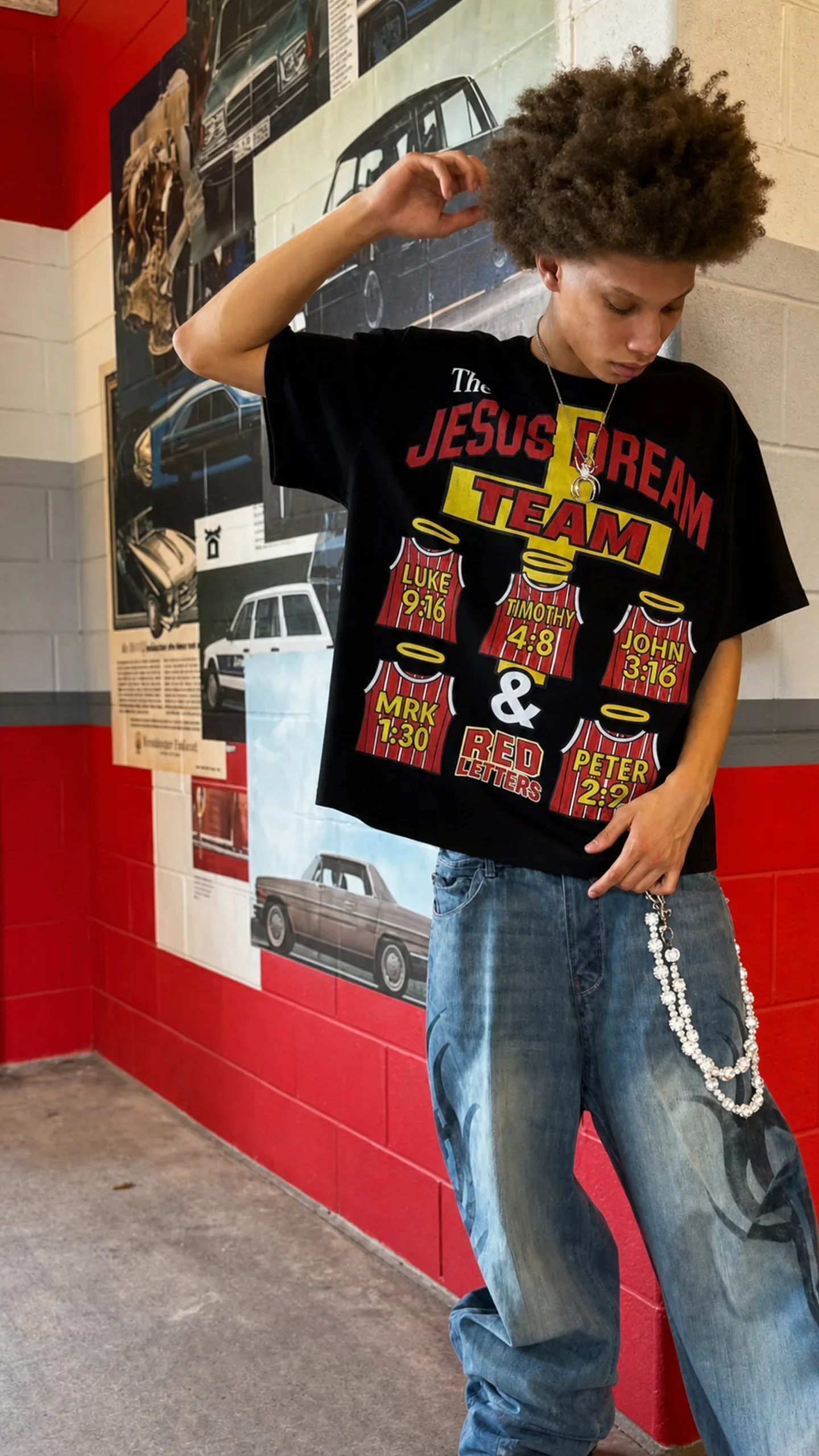 Red Letters FW26 on model