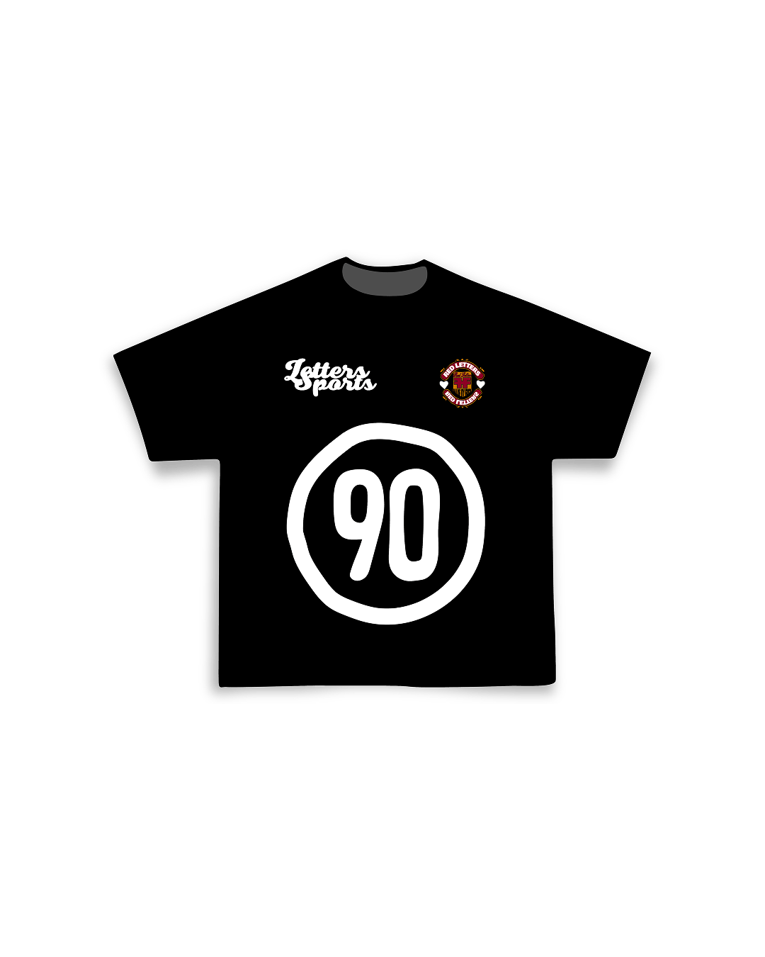 90 Run Club Tee - Red Letters
