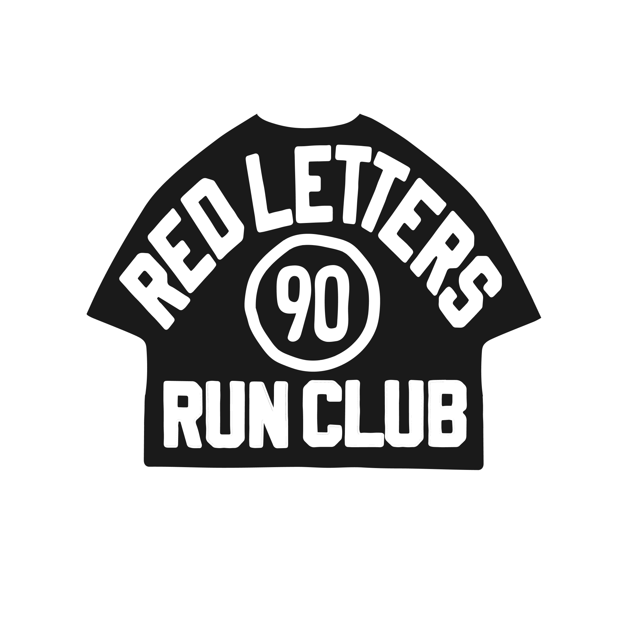 90 Run Club Thermal Layer Shirt by Red Letters