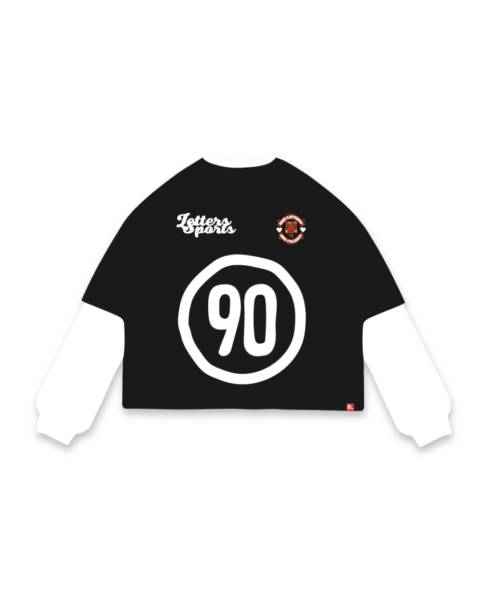 90 Run Club Thermal Layer Shirt - Red Letters