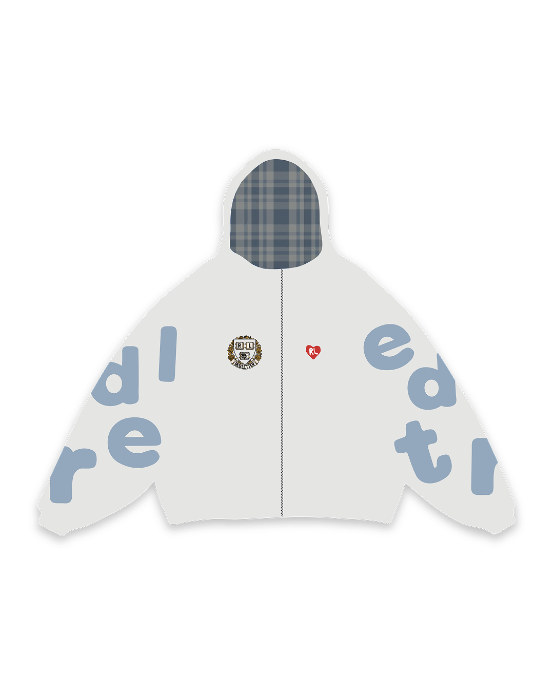 RL Uni Scattered Zip Up - Heather
