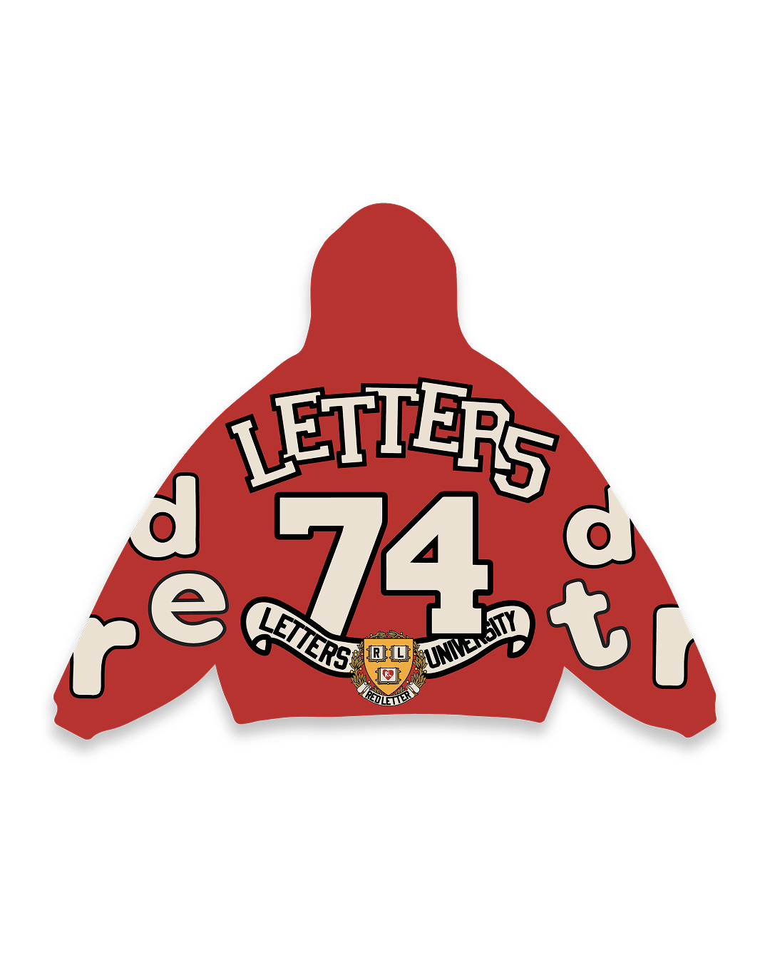 RL Uni Scattered Zip Up - Red