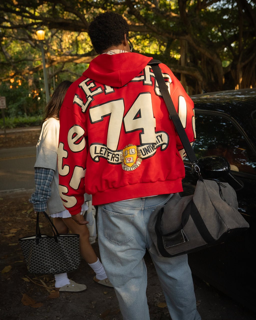 RL Uni Scattered Zip Up - Red