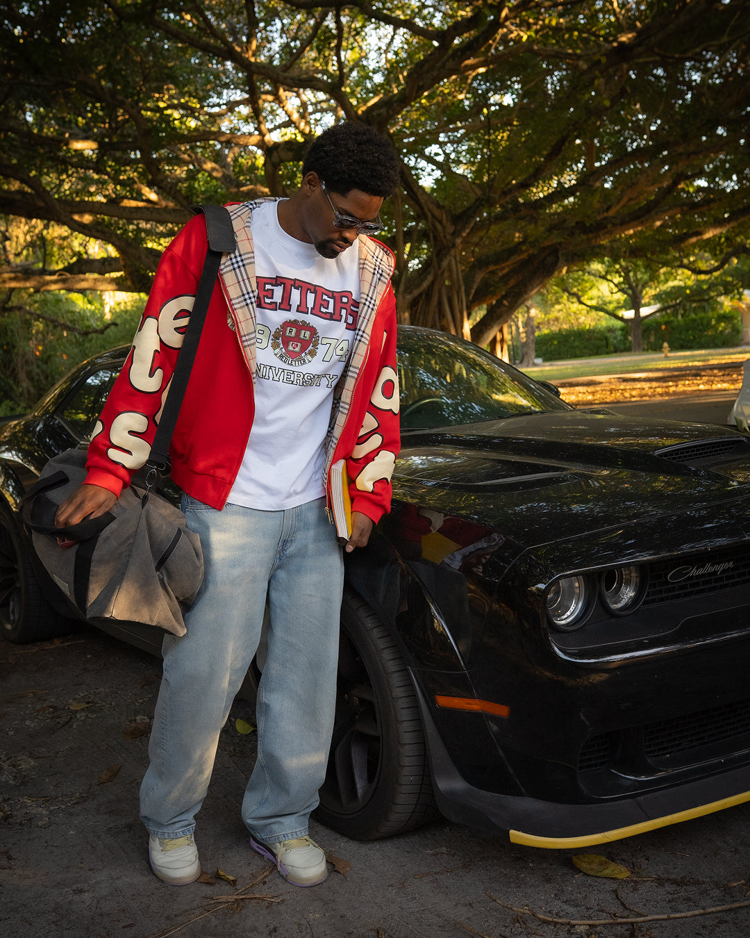RL Uni Scattered Zip Up - Red