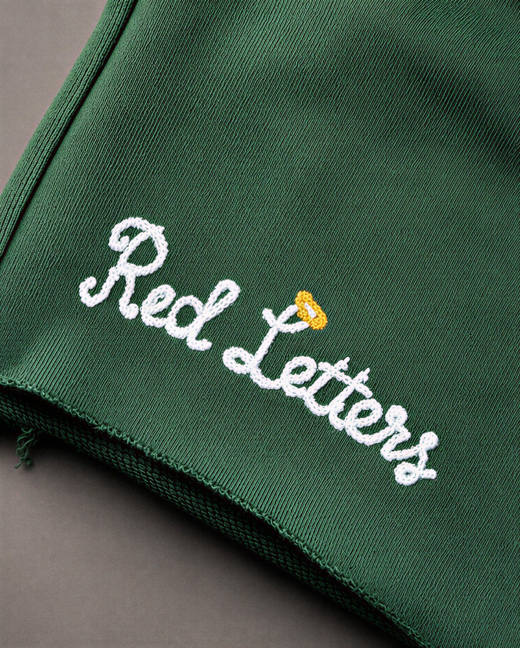 At The Garden French Terry Shorts - Red Letters
