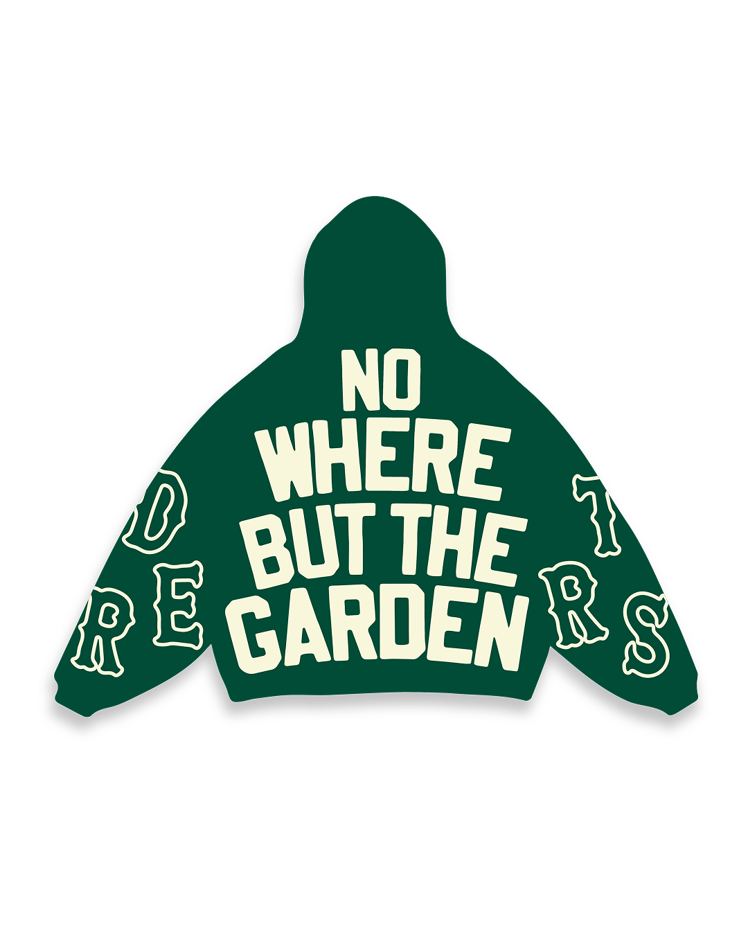 At The Garden Scattered Zip Up - Red Letters