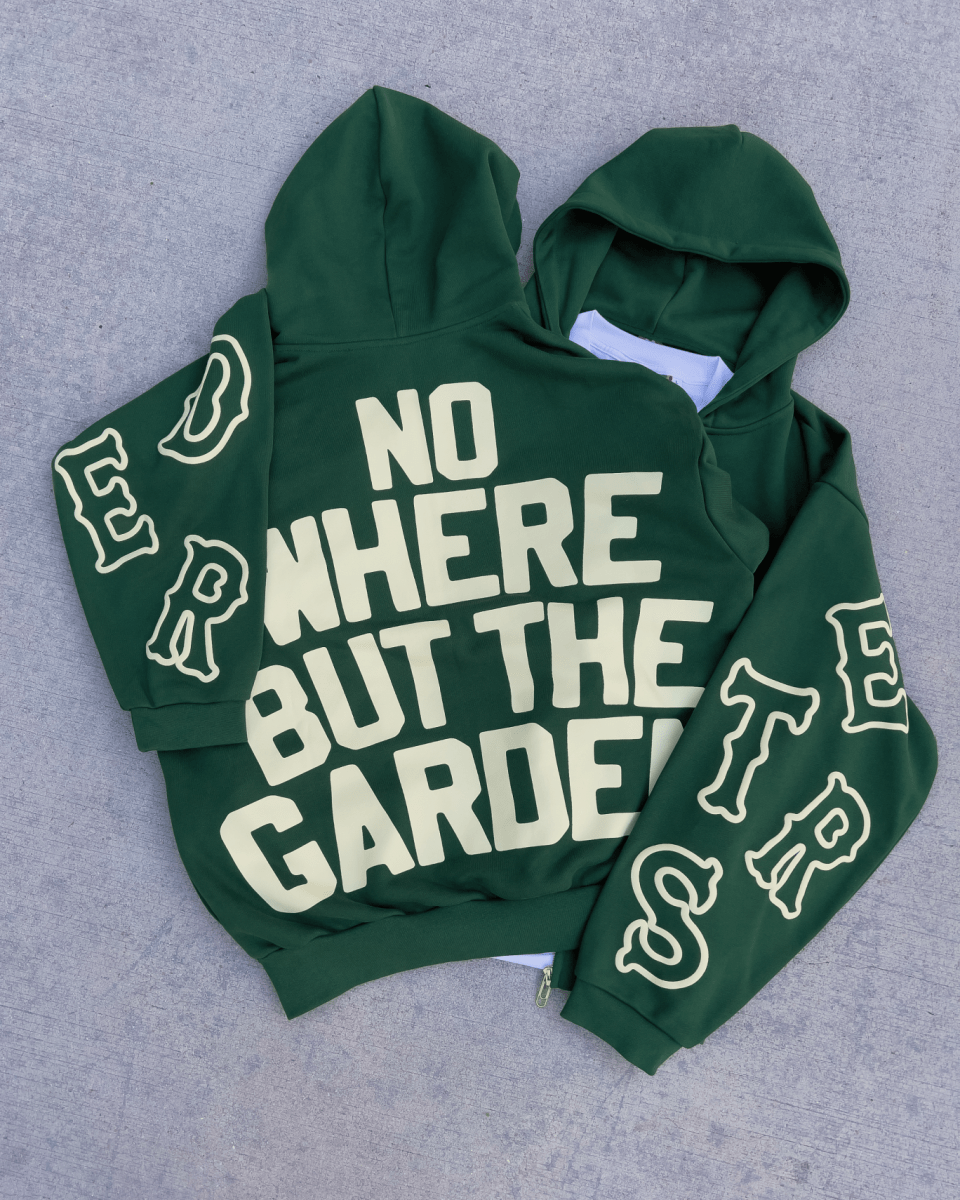 At The Garden Scattered Zip Up - Red Letters