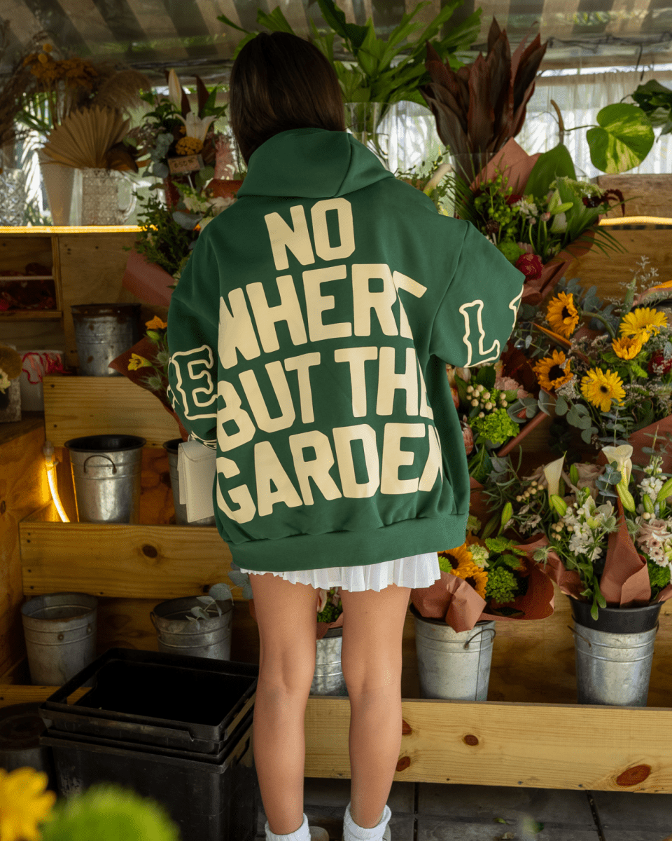 At The Garden Scattered Zip Up - Red Letters