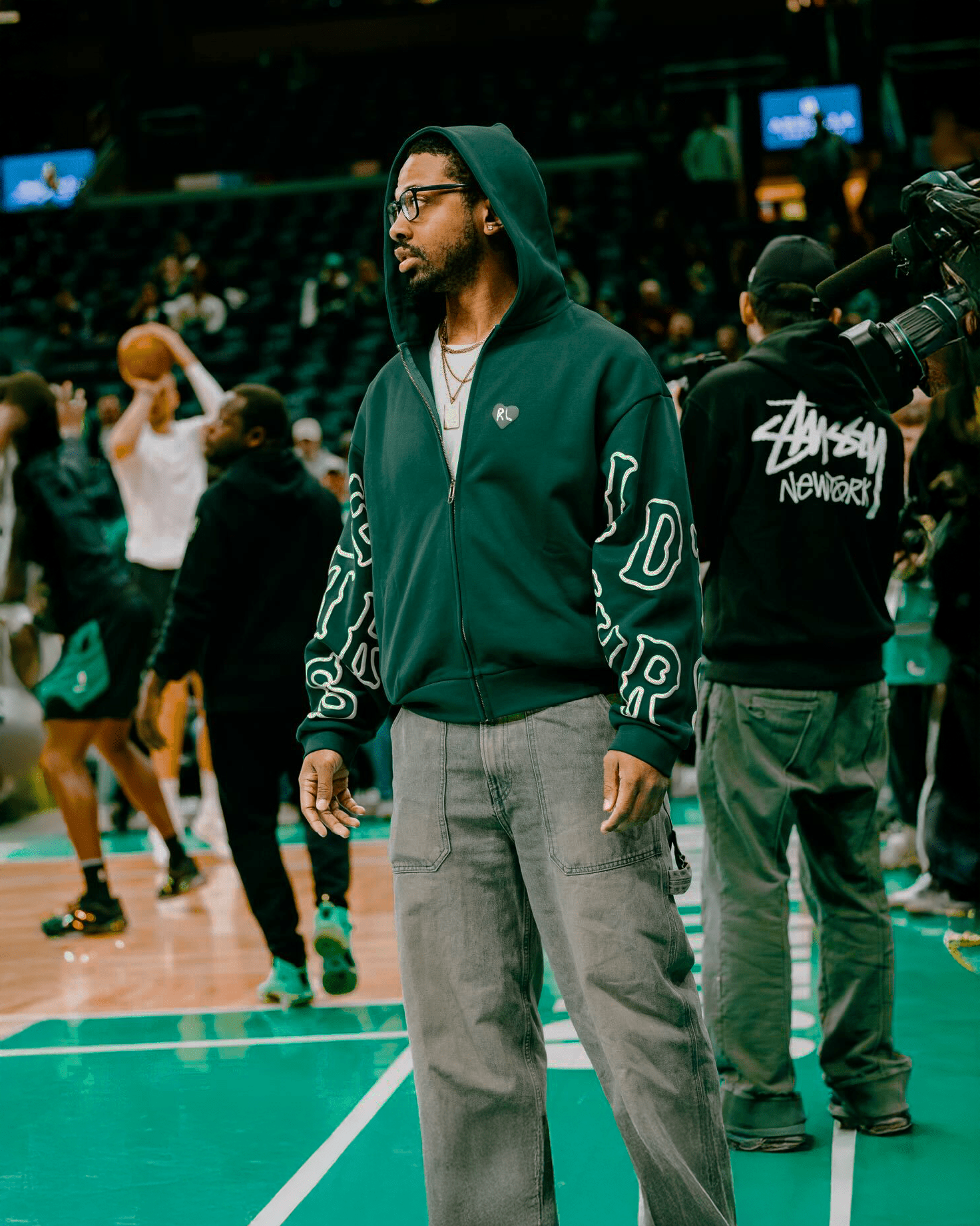 At The Garden Scattered Zip Up by Red Letters