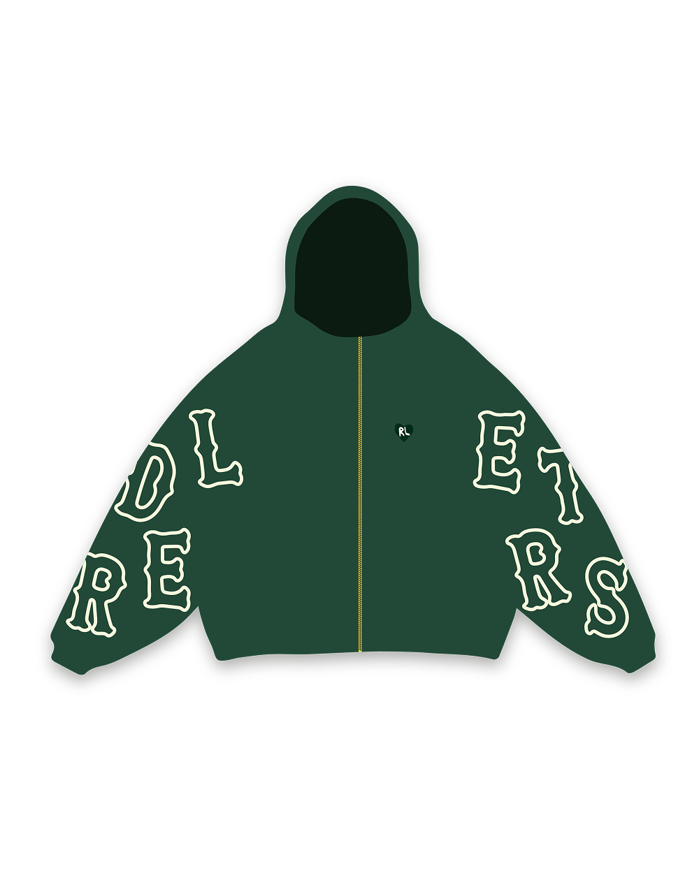 At The Garden Scattered Zip Up by Red Letters