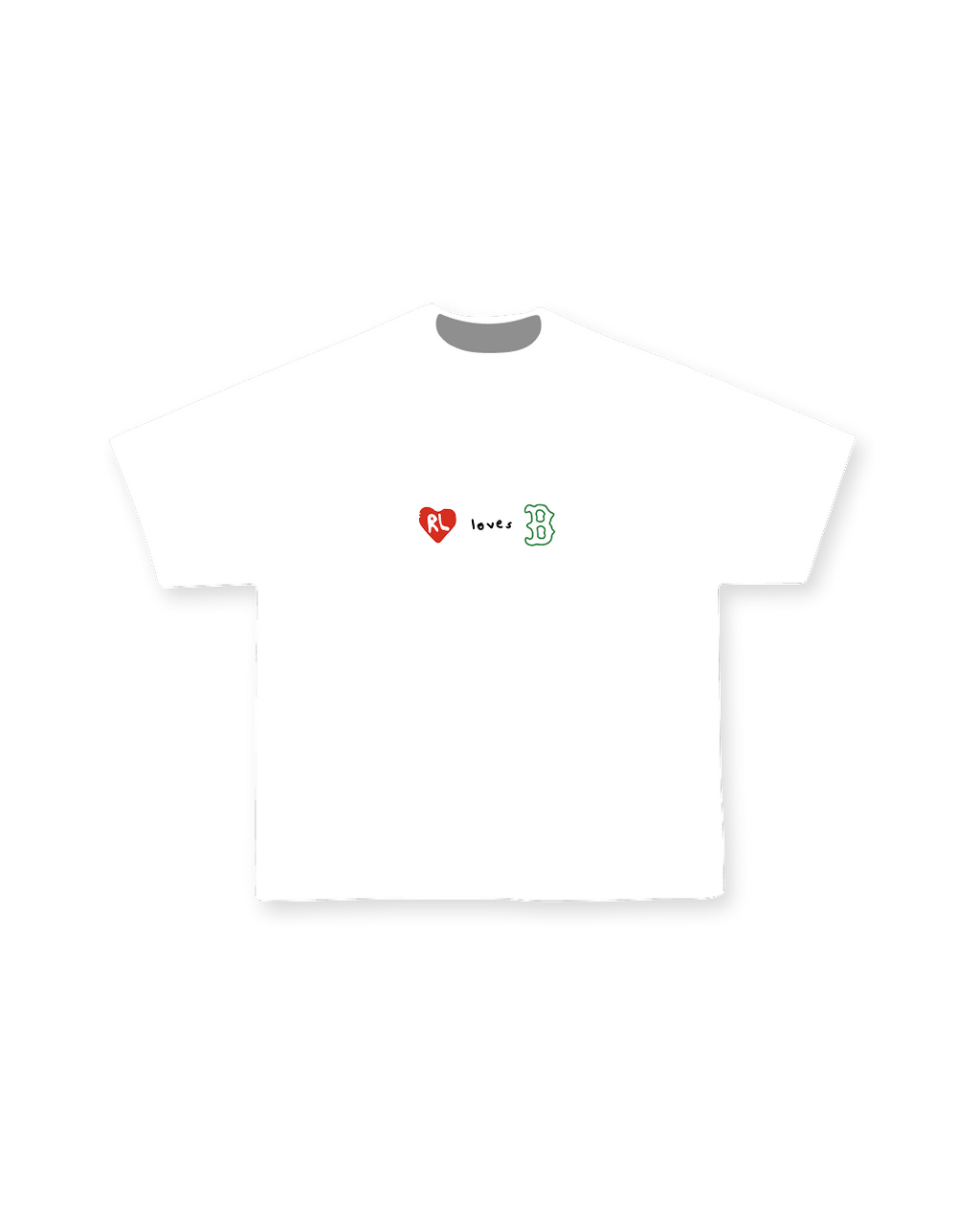 At The Garden Tee - Red Letters