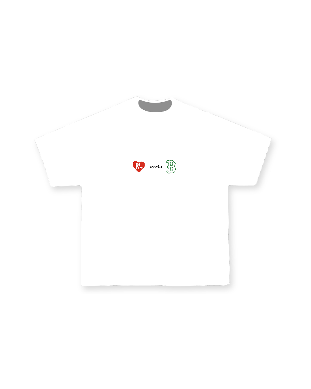At The Garden Tee - Red Letters