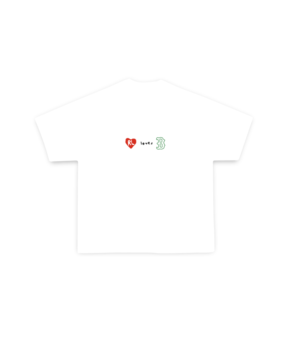 At The Garden Tee - Red Letters