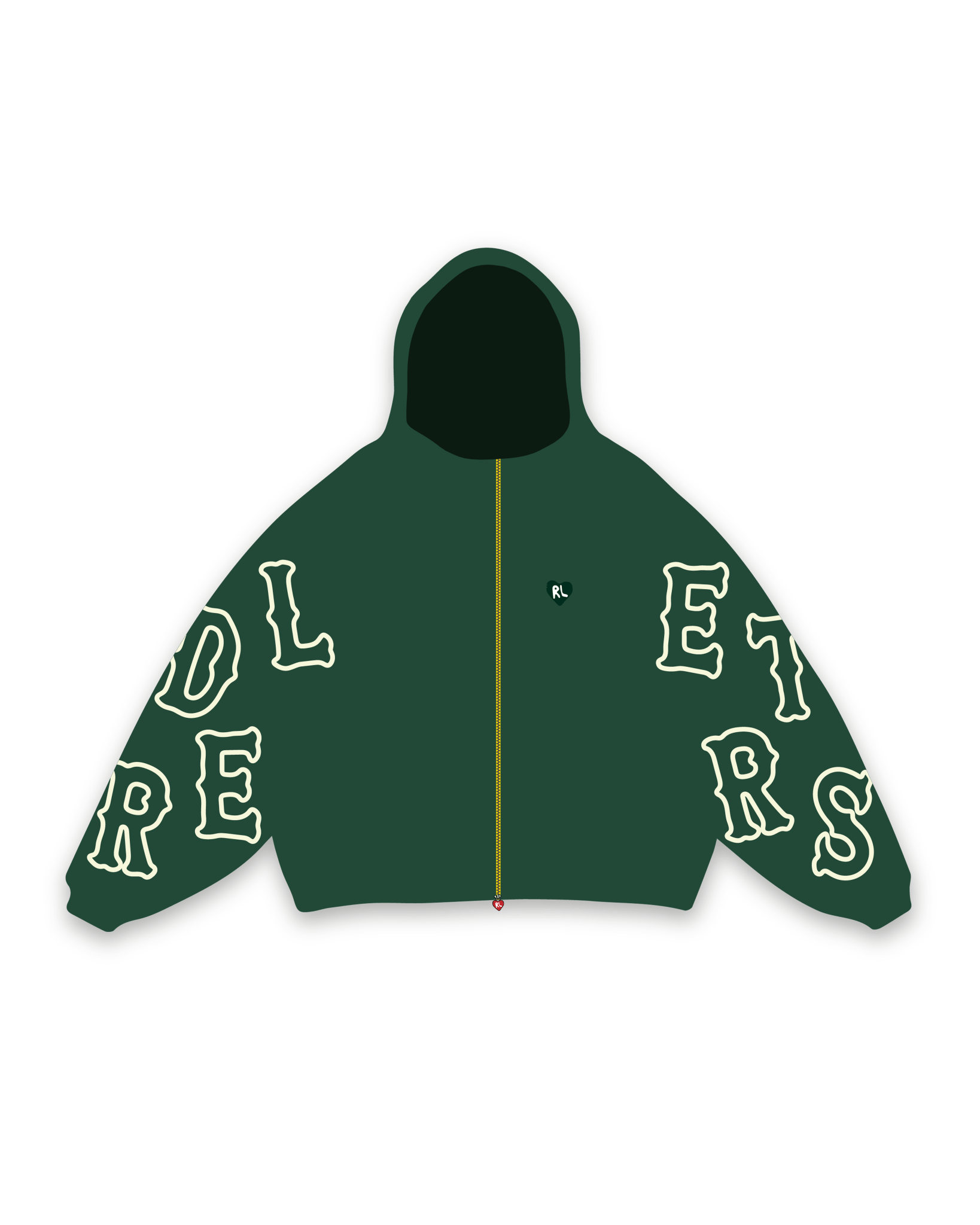 At The Garden V2 Scattered Zip Up by Red Letters