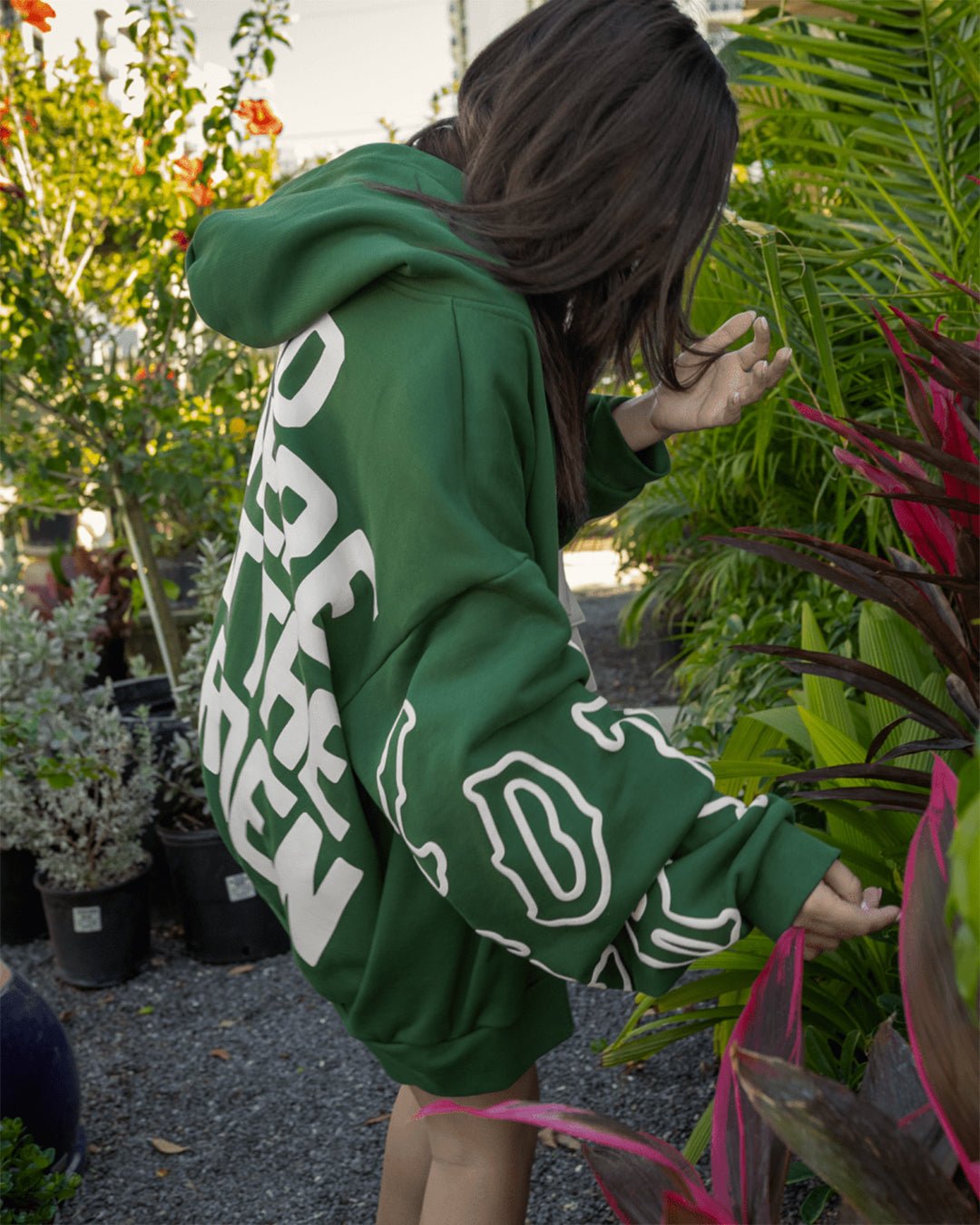 At The Garden V2 Scattered Zip Up by Red Letters