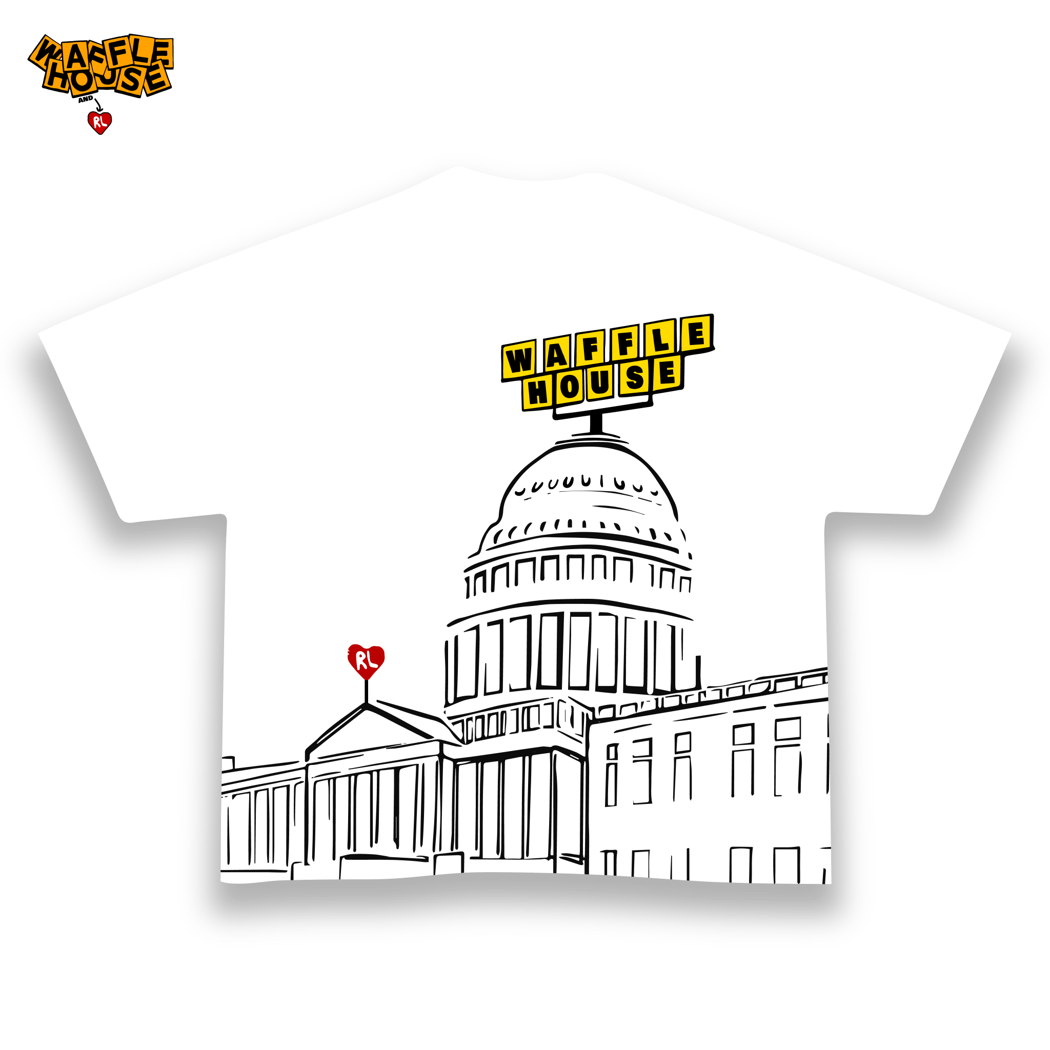 Awful Waffle Tee - RED LETTERS