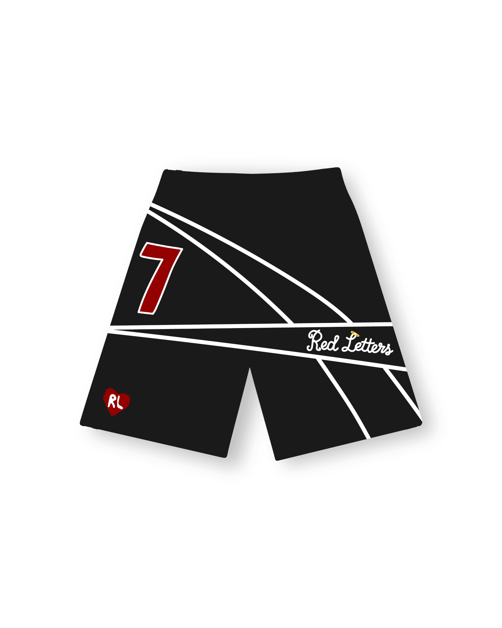 Becks French Terry Shorts - Red Letters