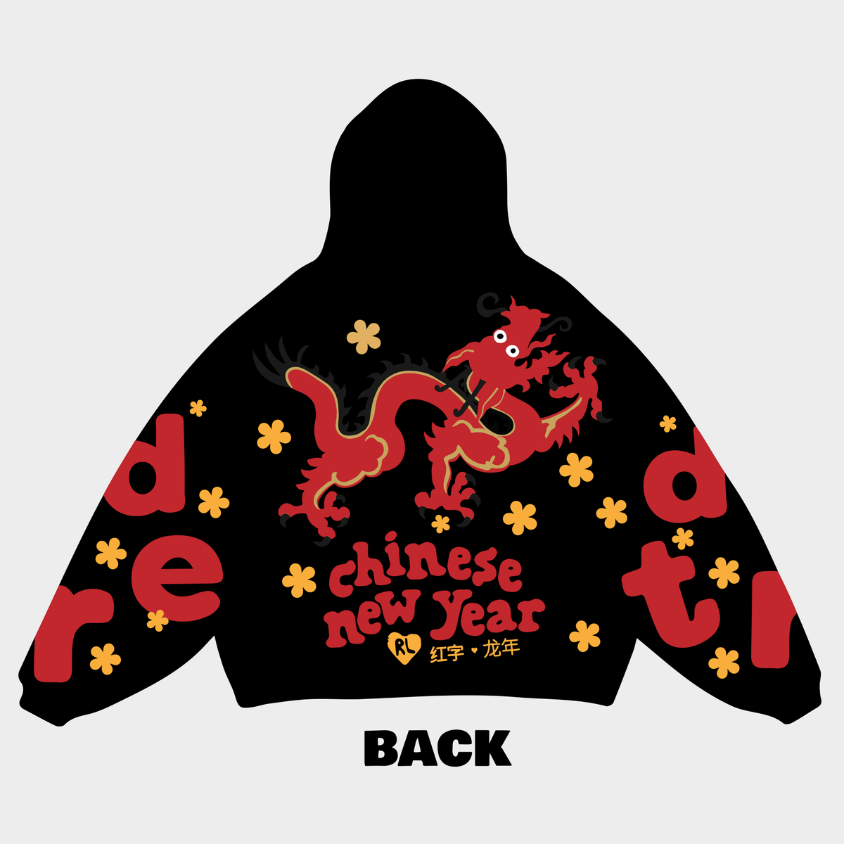 &quot;Chinese New Year&quot; Scattered Hoodie