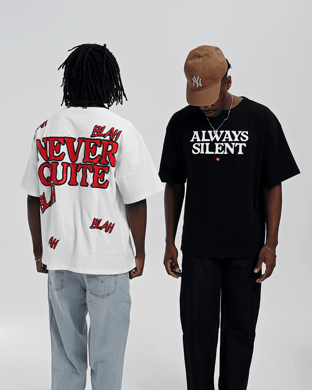 Blah Blah Blah Tee - Black by Red Letters