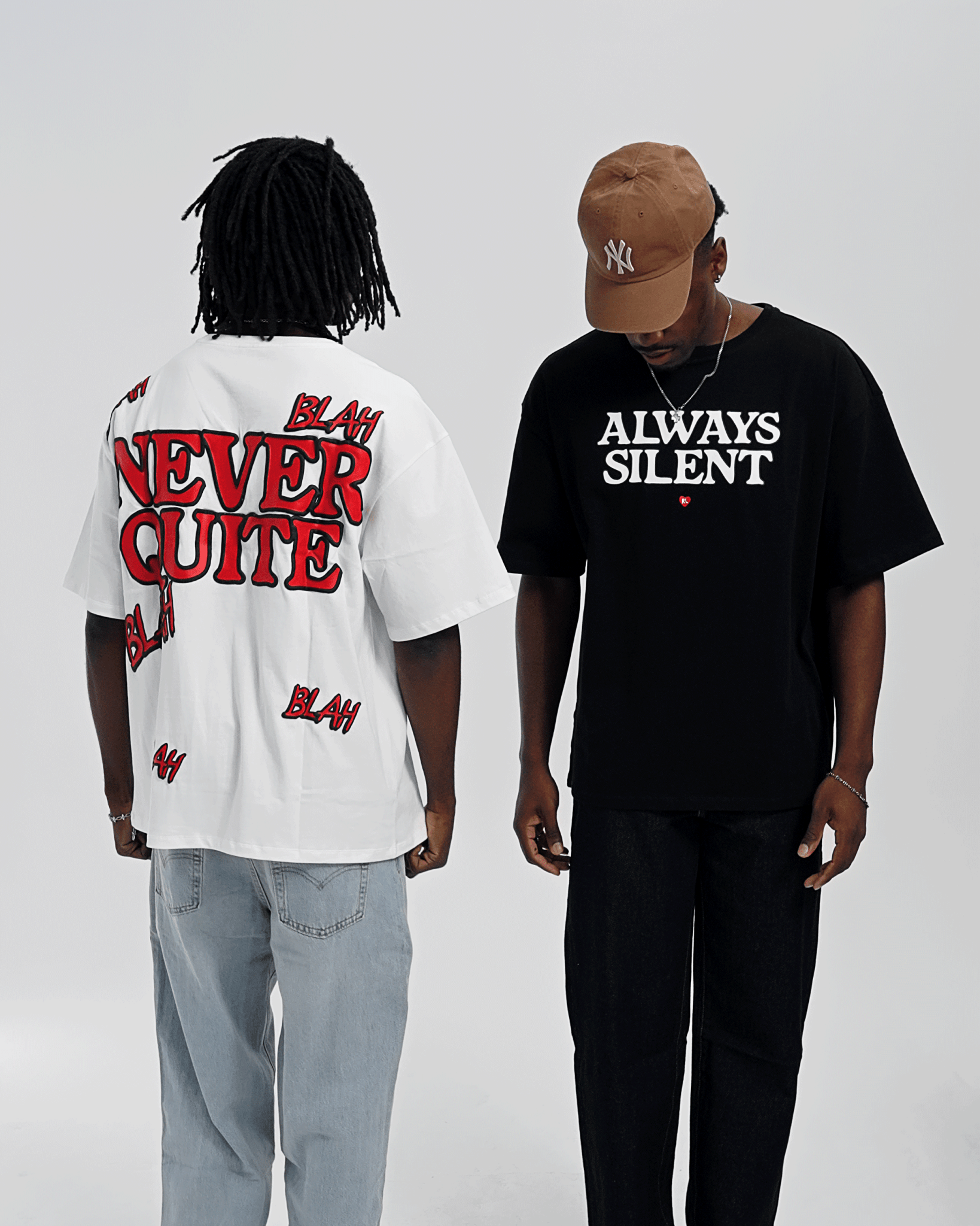 Blah Blah Blah Tee - Black by Red Letters