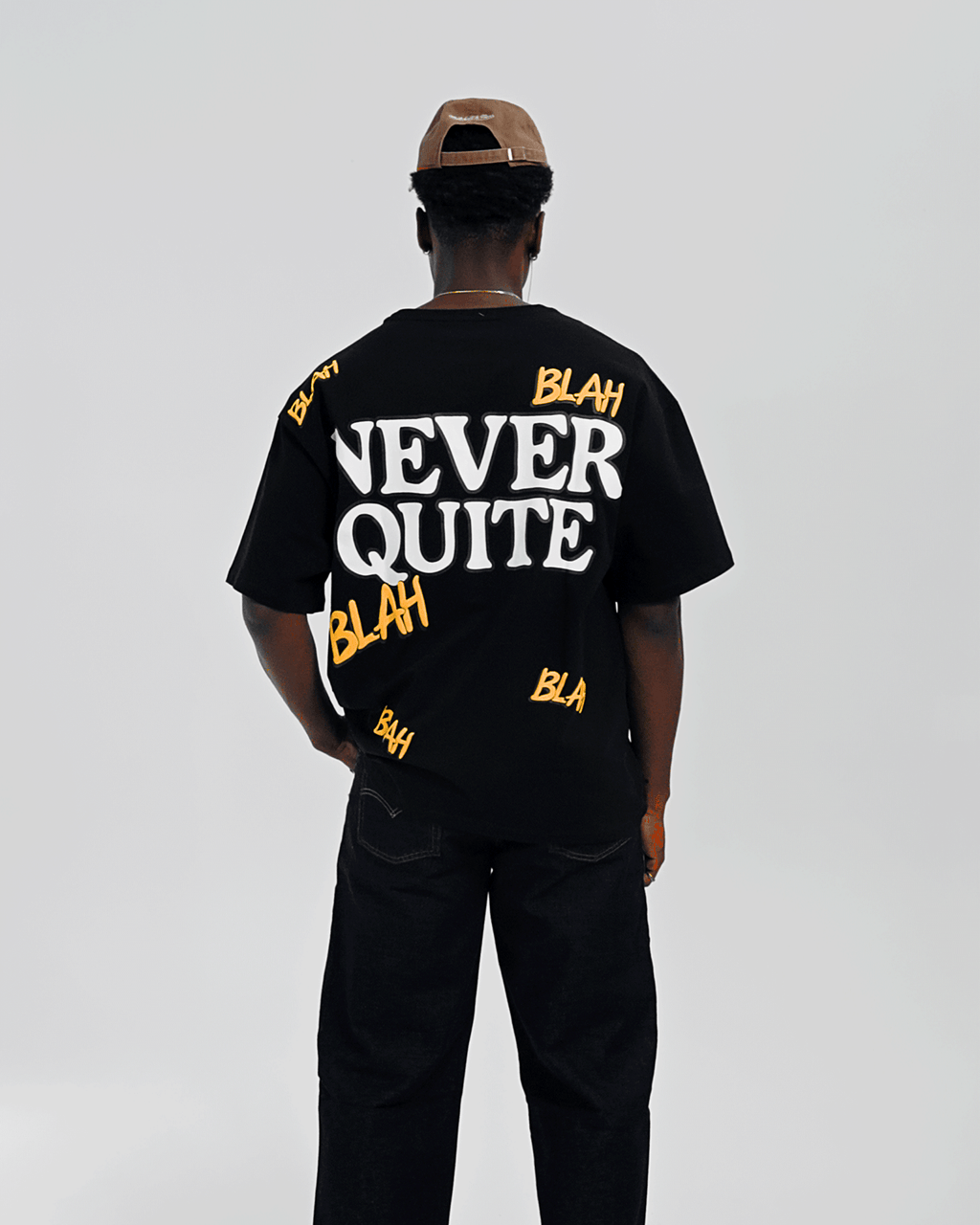 Blah Blah Blah Tee - Black by Red Letters