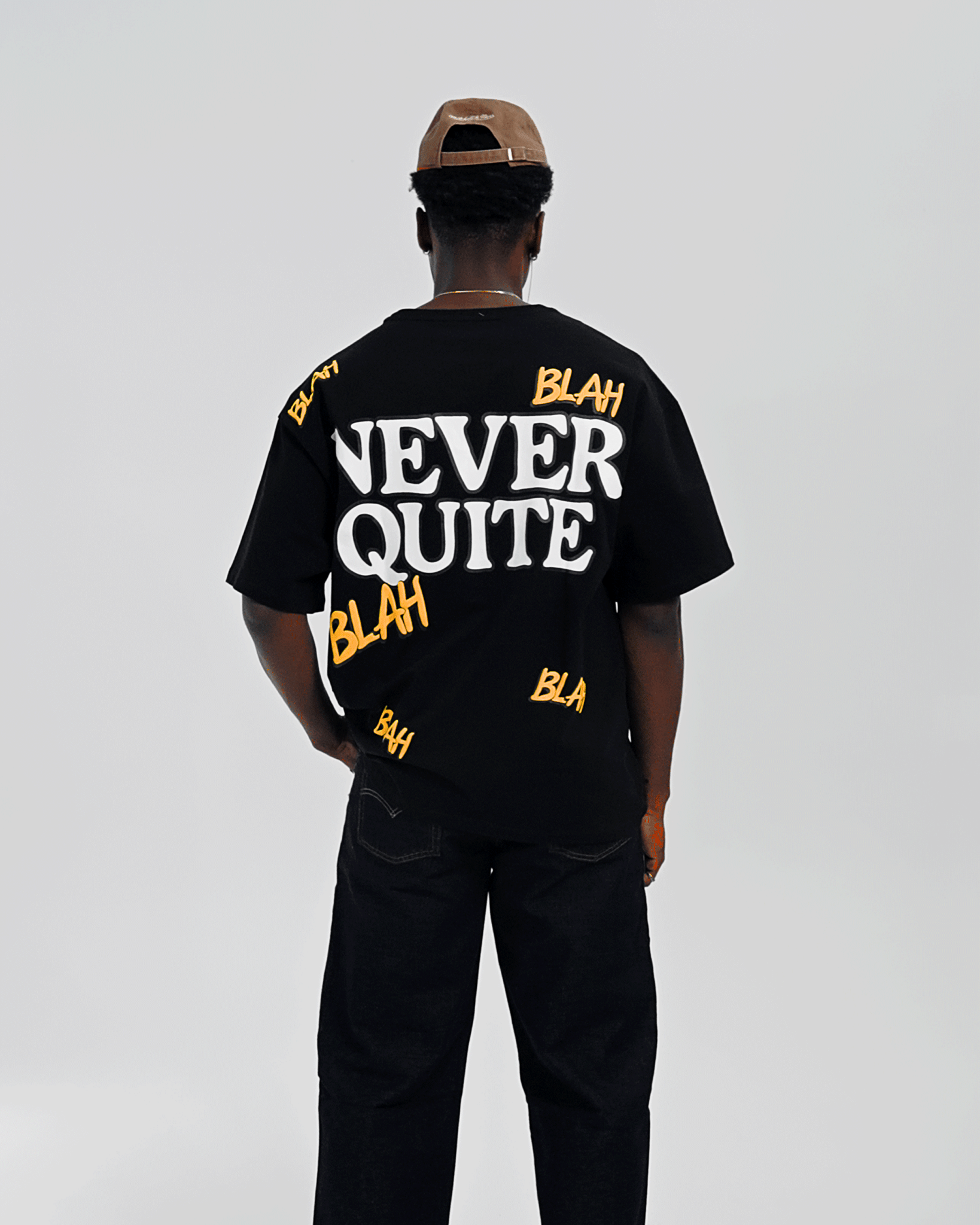 Blah Blah Blah Tee - Black by Red Letters