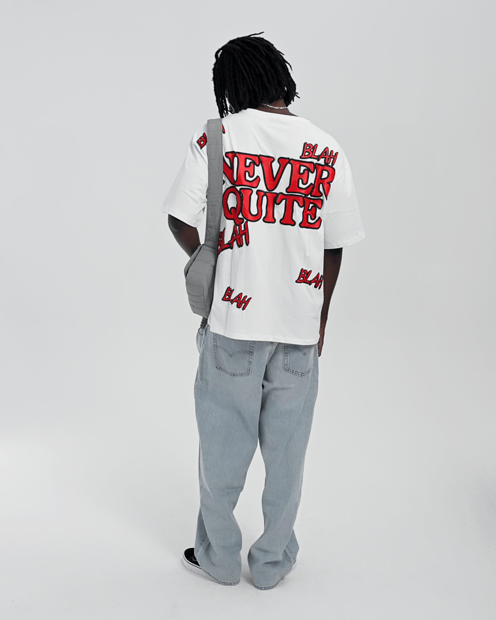 Blah Blah Blah Tee - White by Red Letters