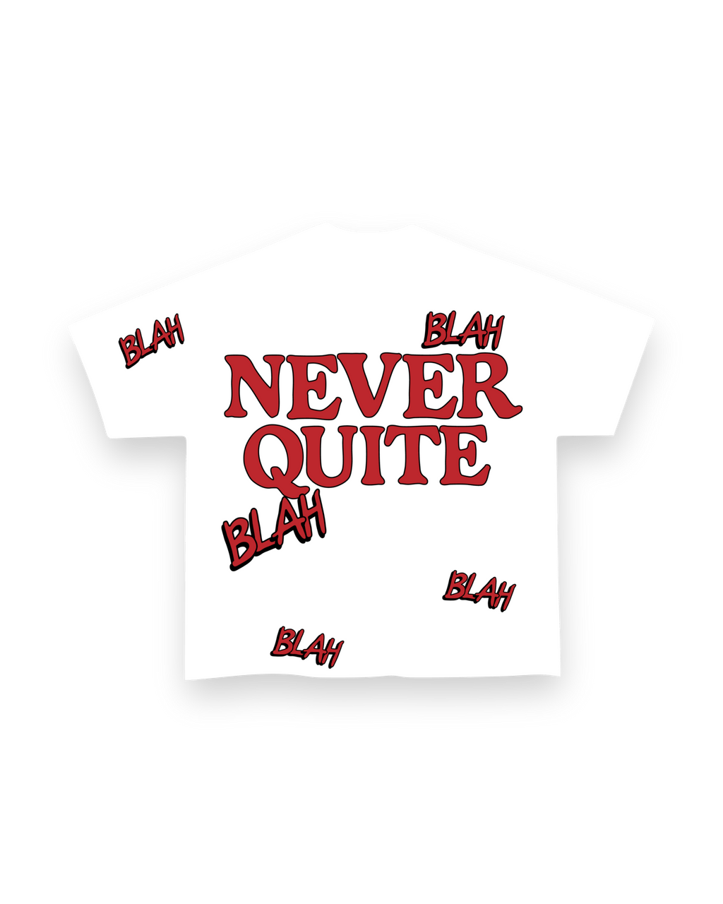 Blah Blah Blah Tee - White by Red Letters