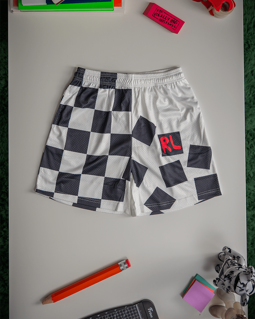 Building Blocks Mesh Shorts by Red Letters