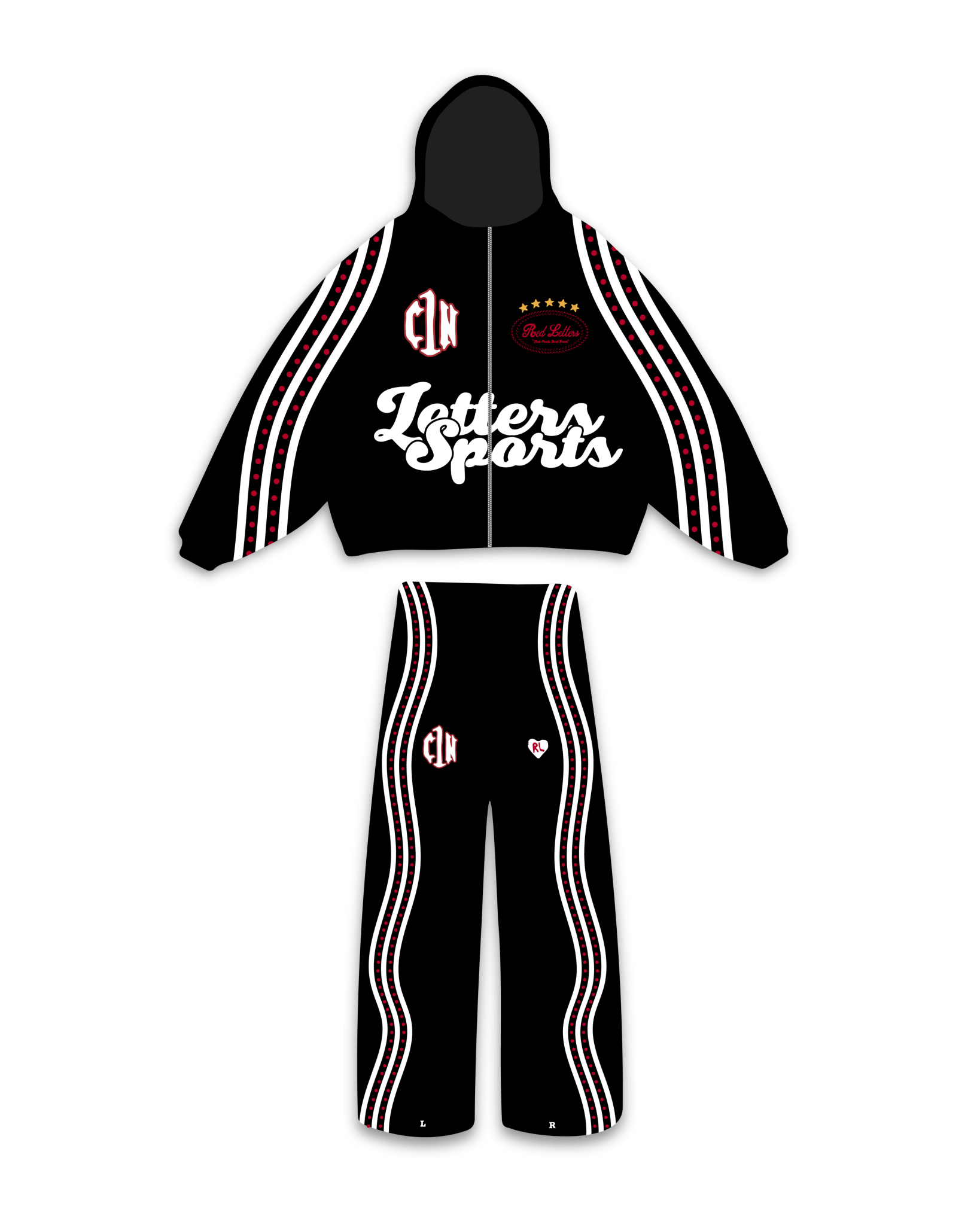 C1N x RL Black Set by Red Letters