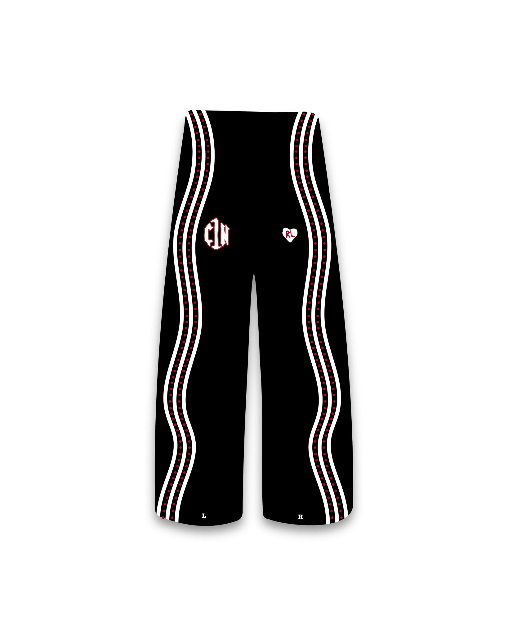 C1N x RL Pants - Black by Red Letters