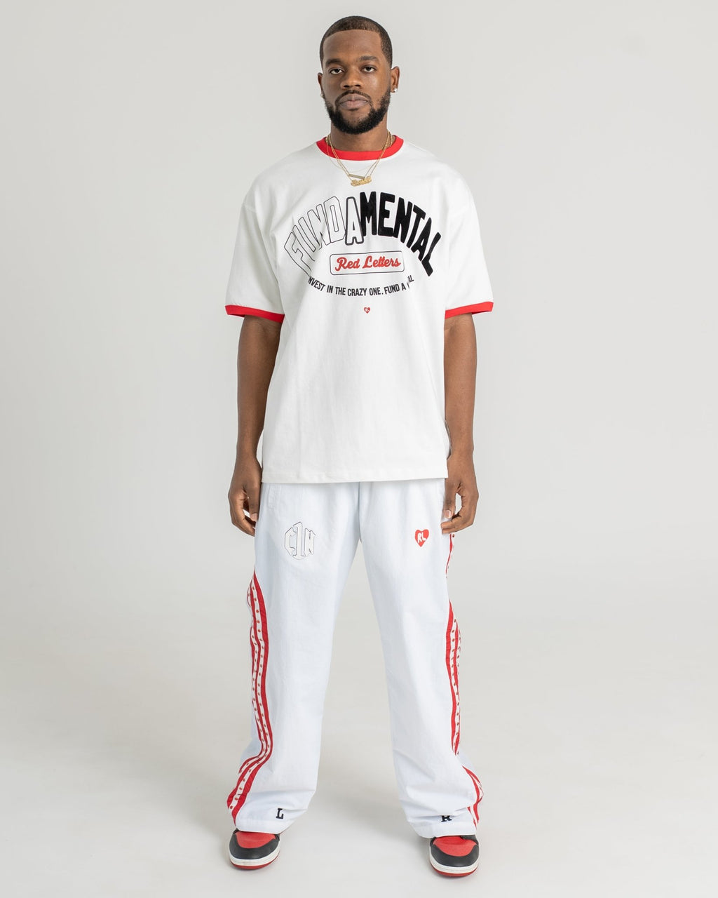 C1N x RL Pants - White by Red Letters
