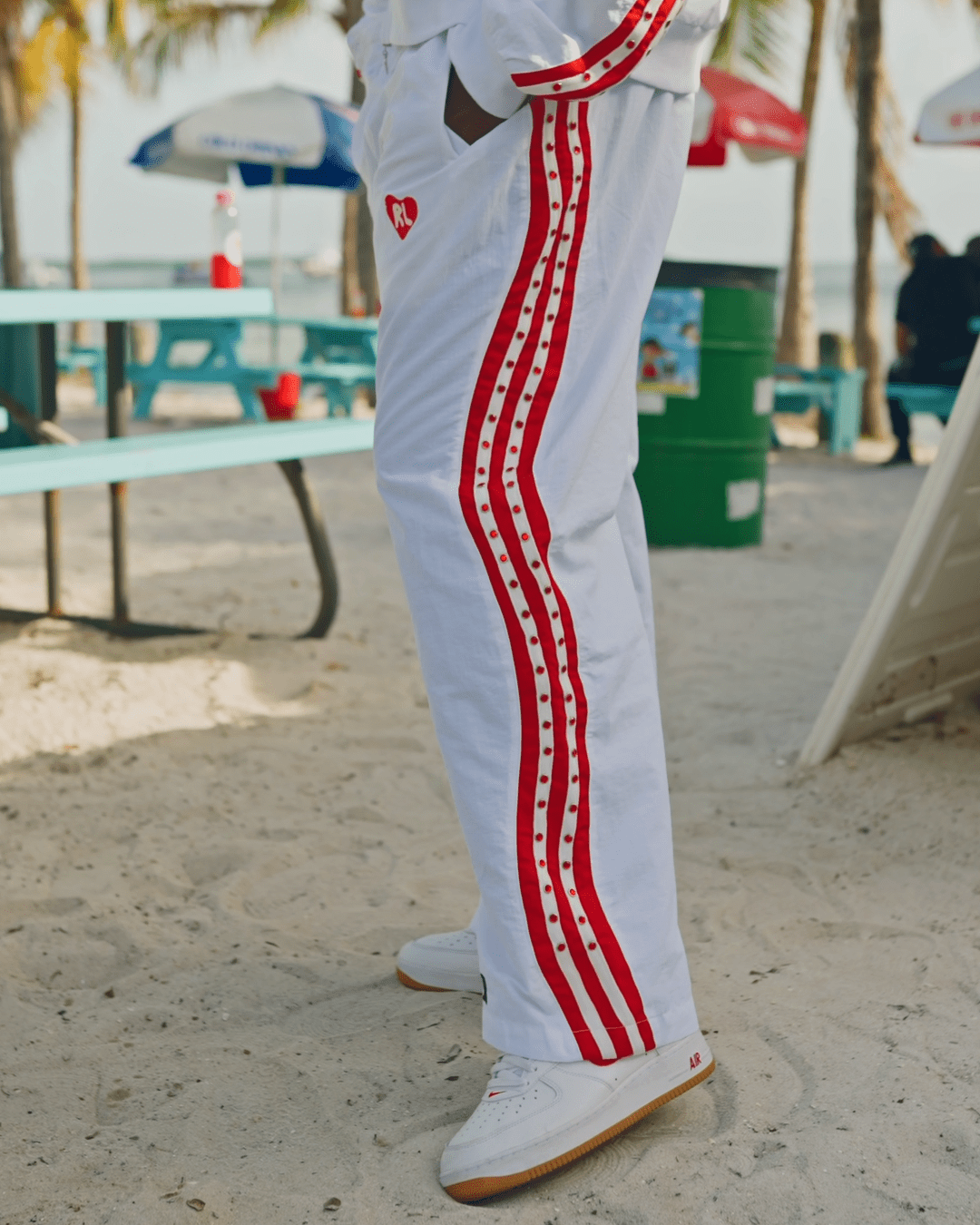 C1N x RL Pants - White by Red Letters