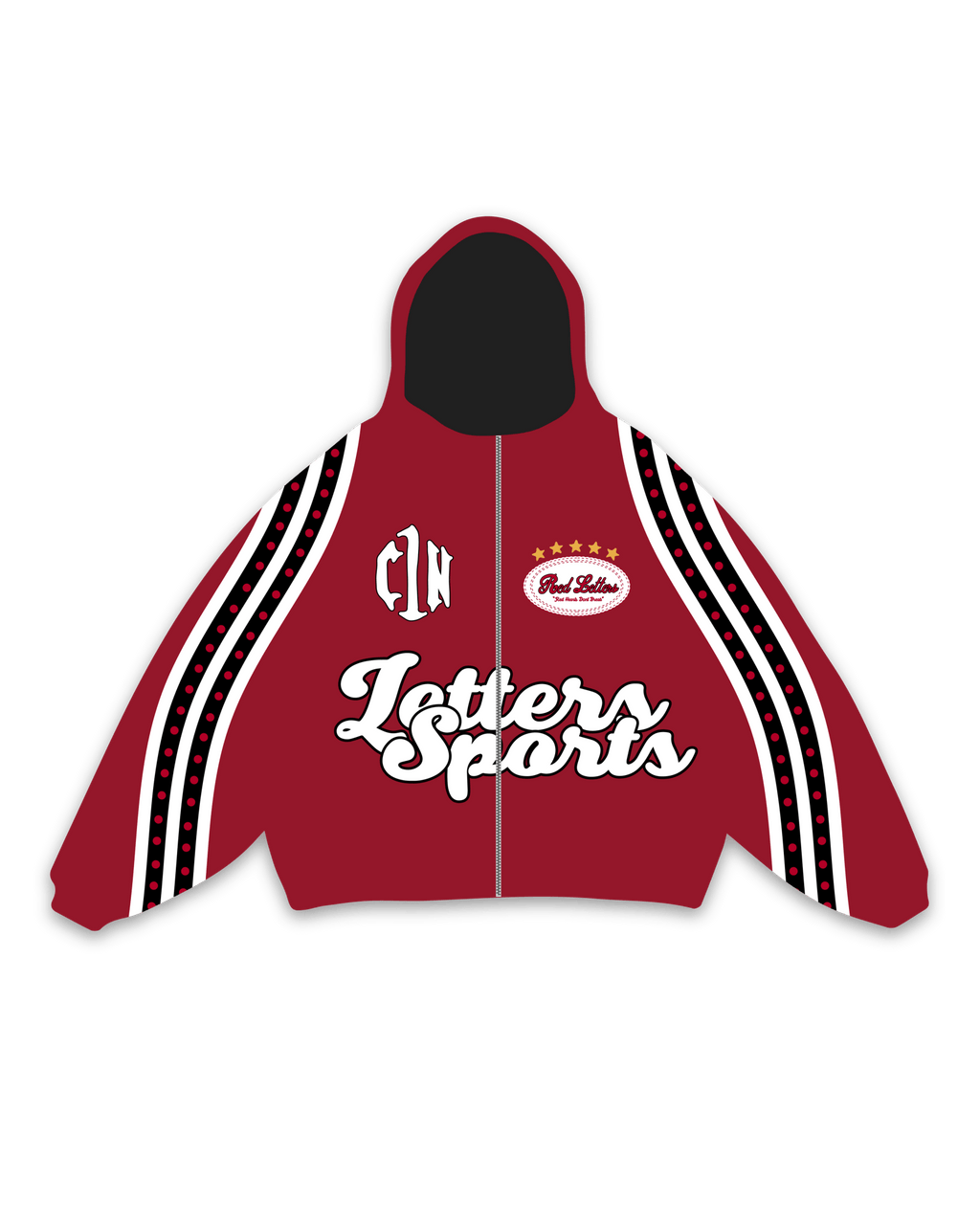 C1N x RL Zip Up - Red by Red Letters