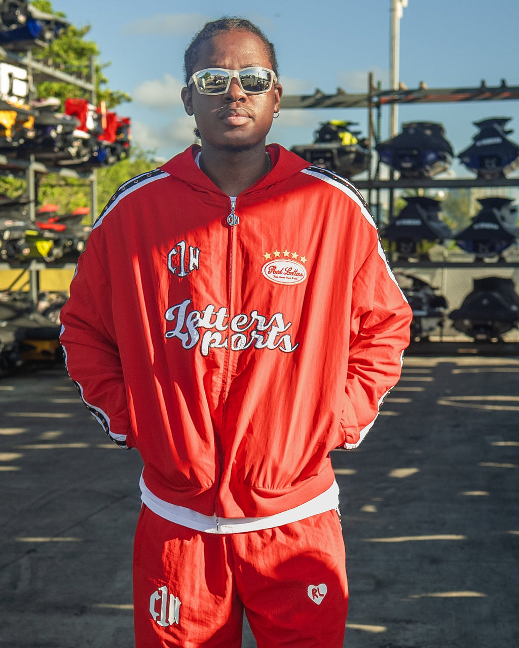 C1N x RL Zip Up - Red by Red Letters