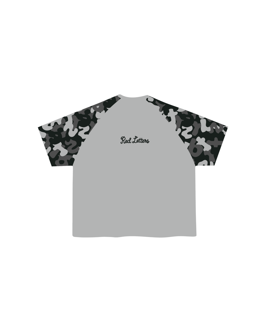 Camo Letters Thermal Tee - Winter - Red Letters