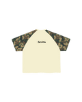 Camo Letters Thermal Tee - Wood - Red Letters
