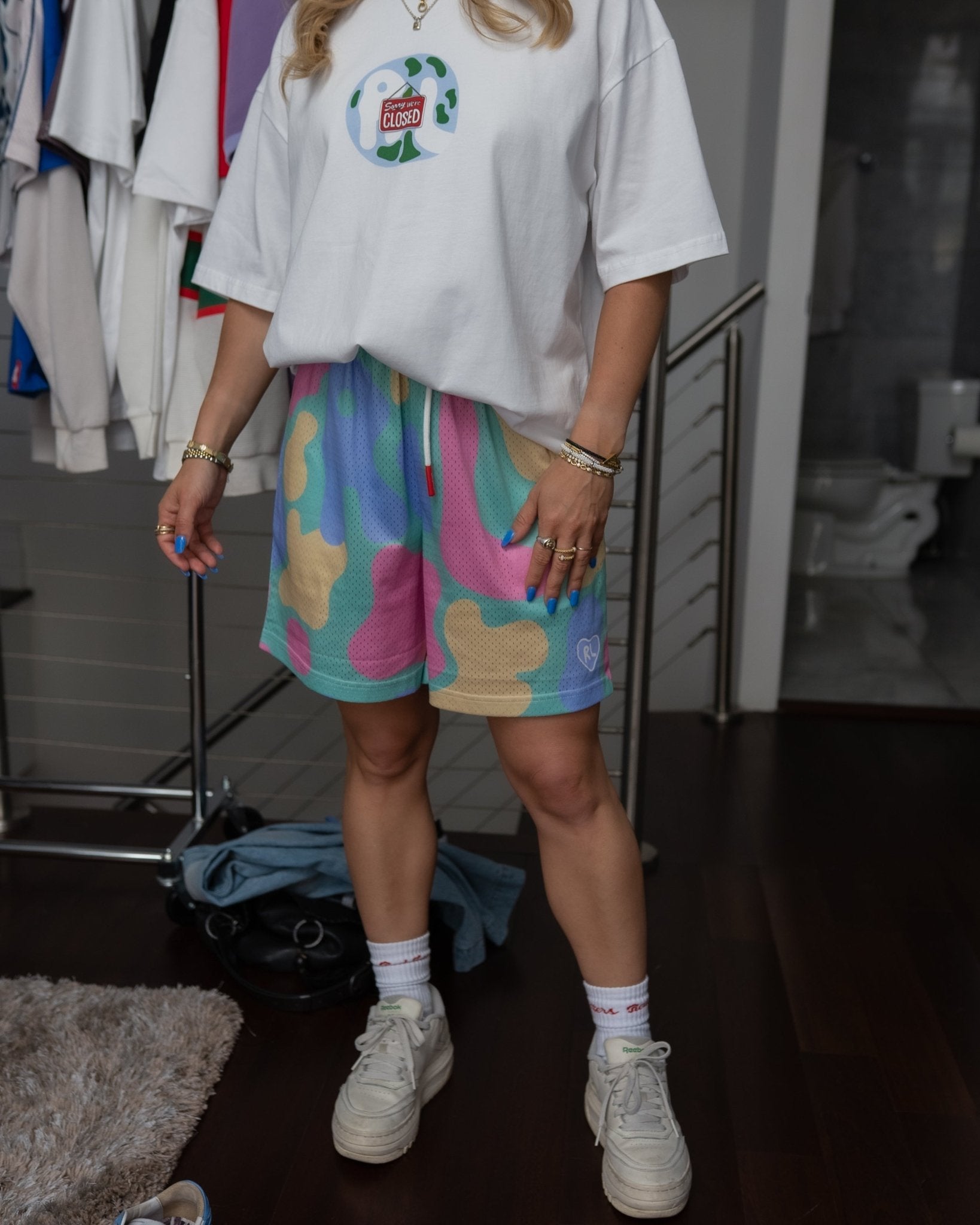 Camo Mesh Shorts - Easter by Red Letters