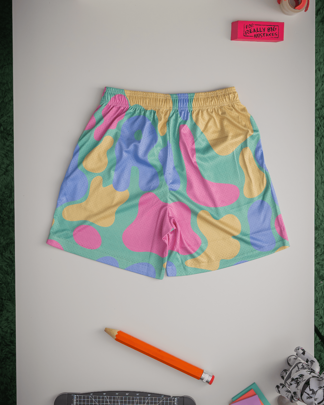 Camo Mesh Shorts - Easter by Red Letters
